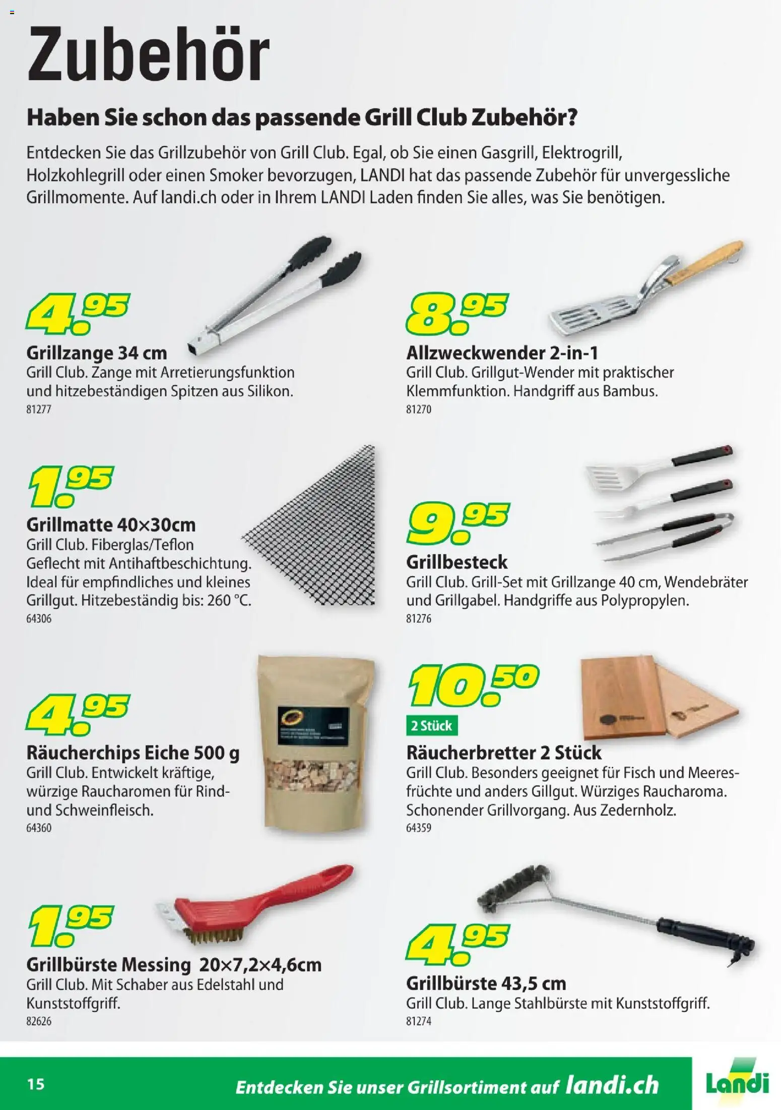 Landi Aktionen Grillmomente – gültig ab 30.01.2026 | Seite: 15 | Produkte: Fisch, Früchte, Grill