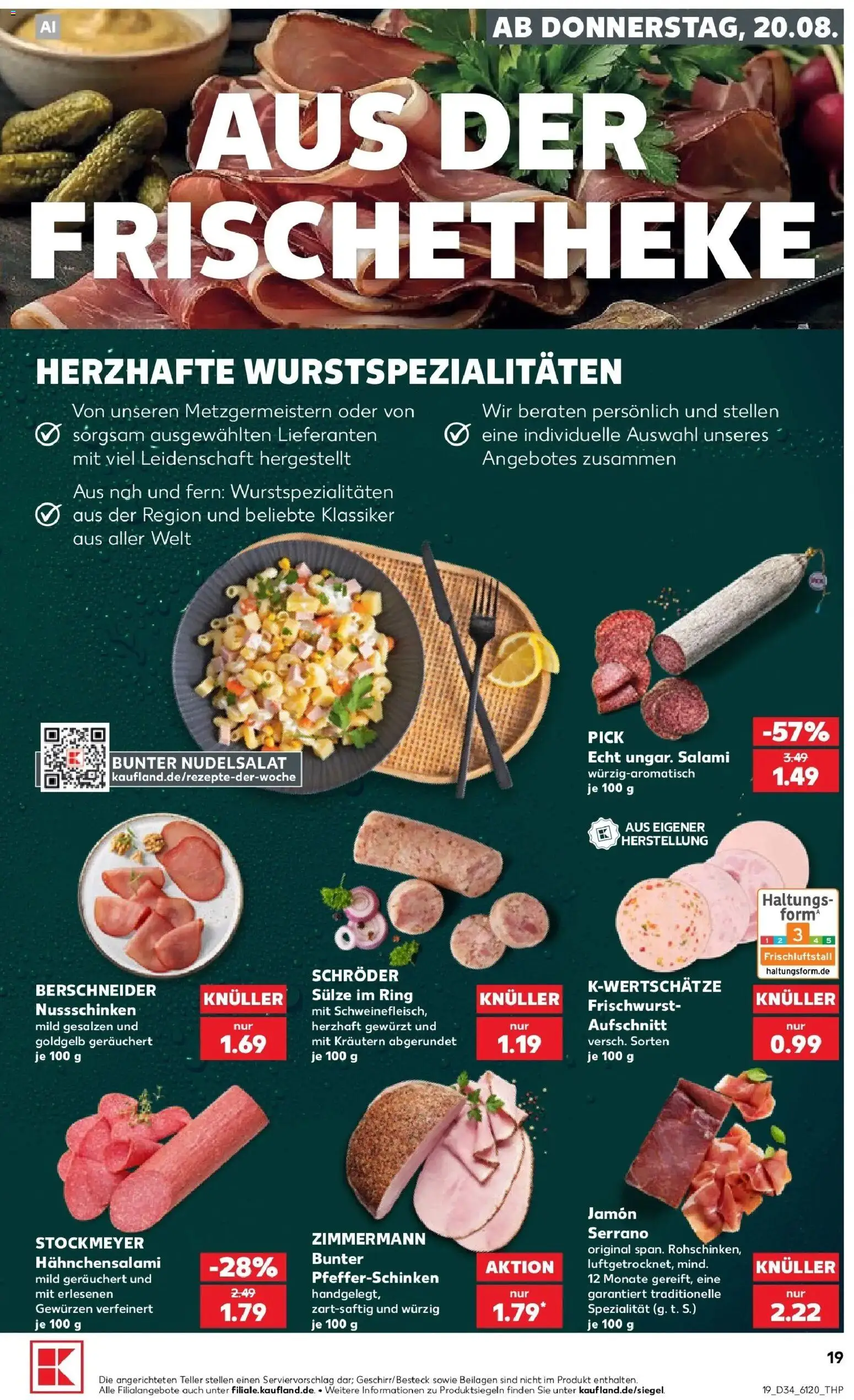Prospekt Kaufland ab 17.08.2026 » Angebote Online zum Blättern | Seite: 30 | Produkte: Beilagen, Salami