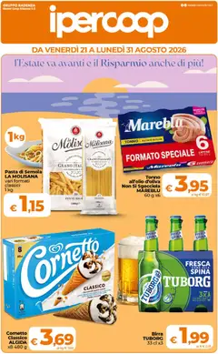 Anteprima del volantino Ipercoop volantino Sicilia valido a partire dal 21/08/2026