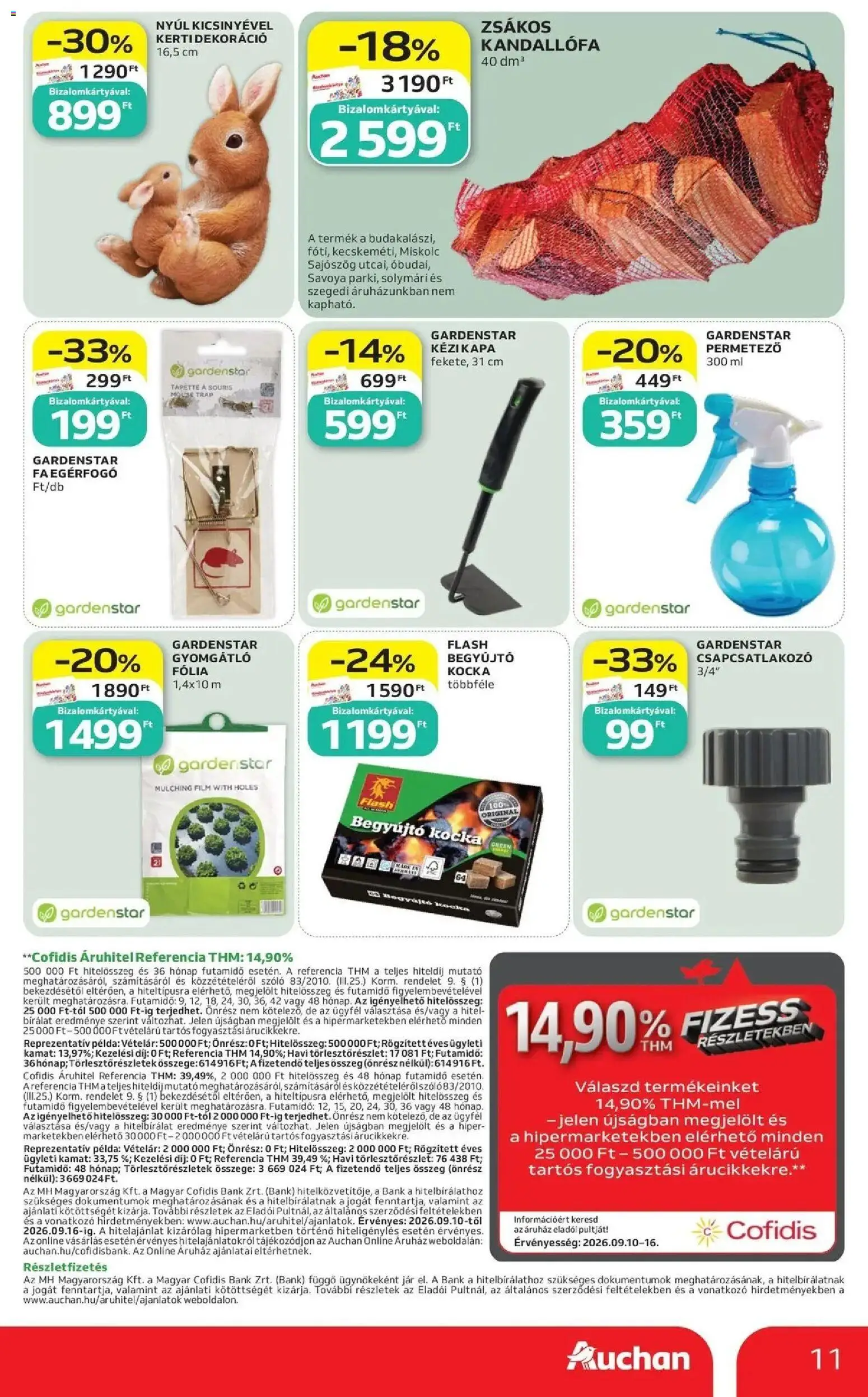Auchan akciós újság Szolnok - 2026.09.10. -tól/töl > akció, lapozható szórólap 🛍️ | Oldal: 11 | Termékek: Egérfogó, Jar, Permetező, Fólia