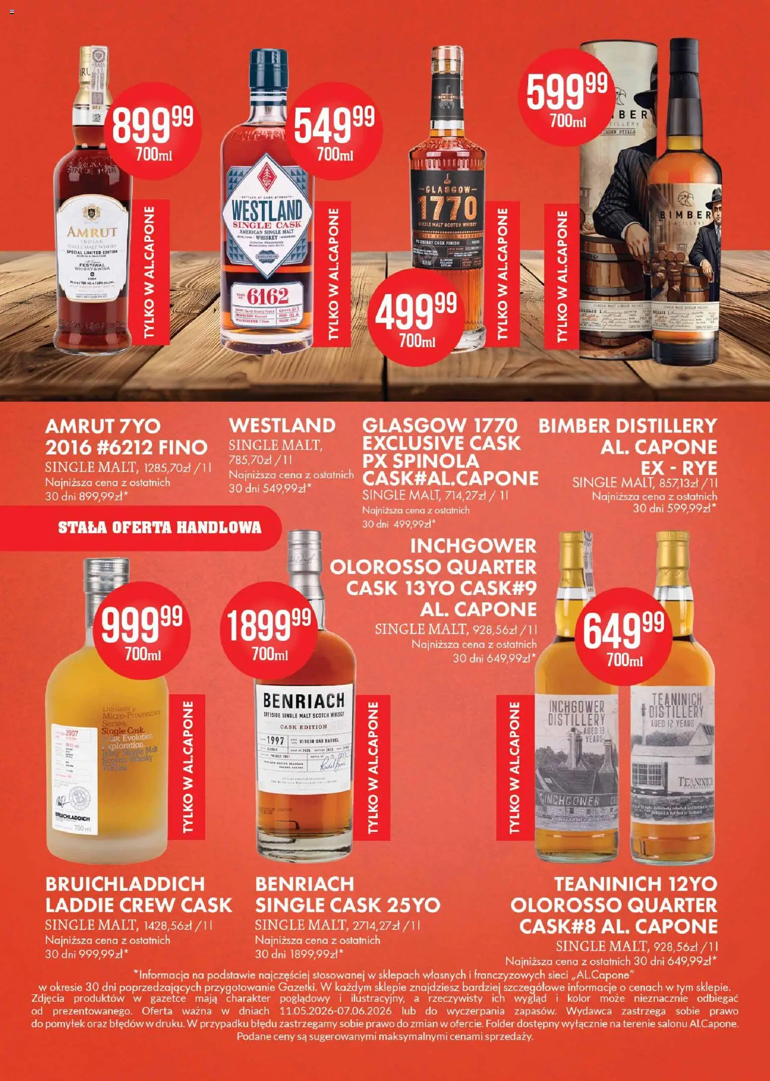 Al.Capone gazetka od 11.05.2026 | Strona: 3 | Produkty: Finish, Whisky