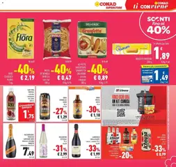 Anteprima del volantino 40 FETTE BISCOTTATE GRANFETTA DELVERDE, 40 fette biscottate Delverde Granfetta - dorate - integrali 300 g valido a partire dal 26/08/2026 | Pagina: 23