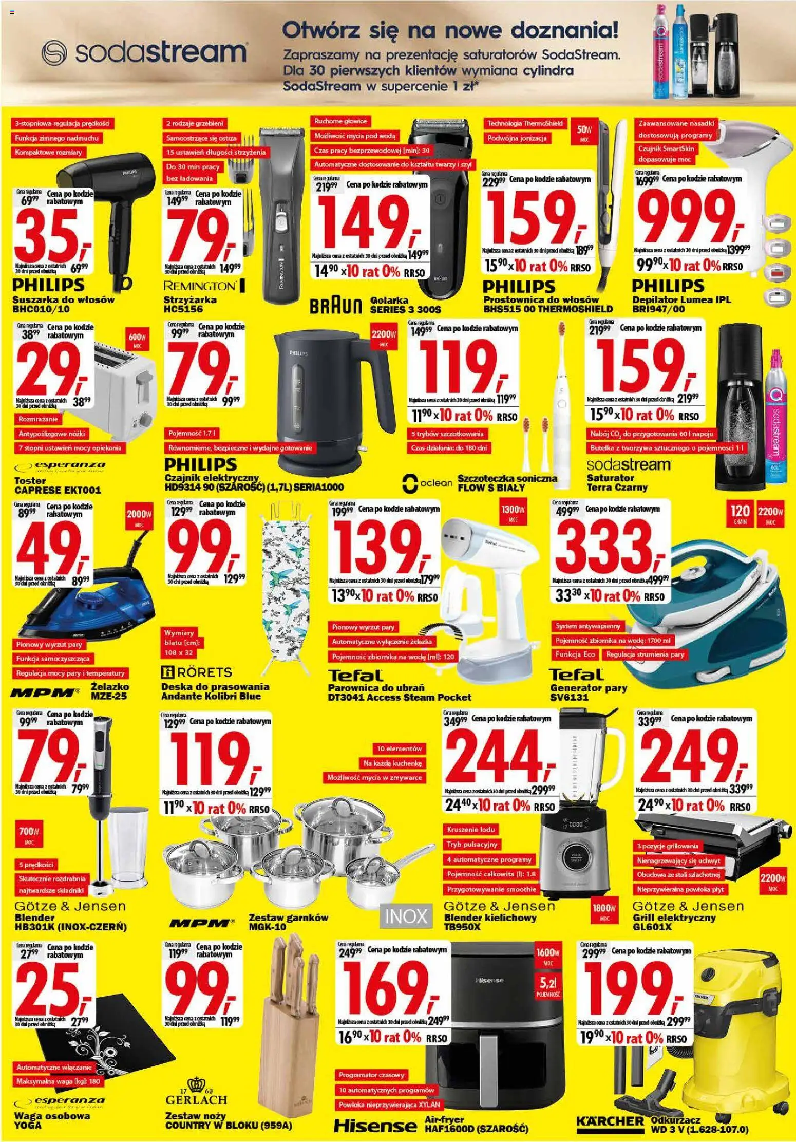 Mediaexpert promocje - Otwarcie po remoncie Szczecin od 20.08.2026 | Strona: 6 | Produkty: Odkurzacz, Prostownica, Toster, Blender