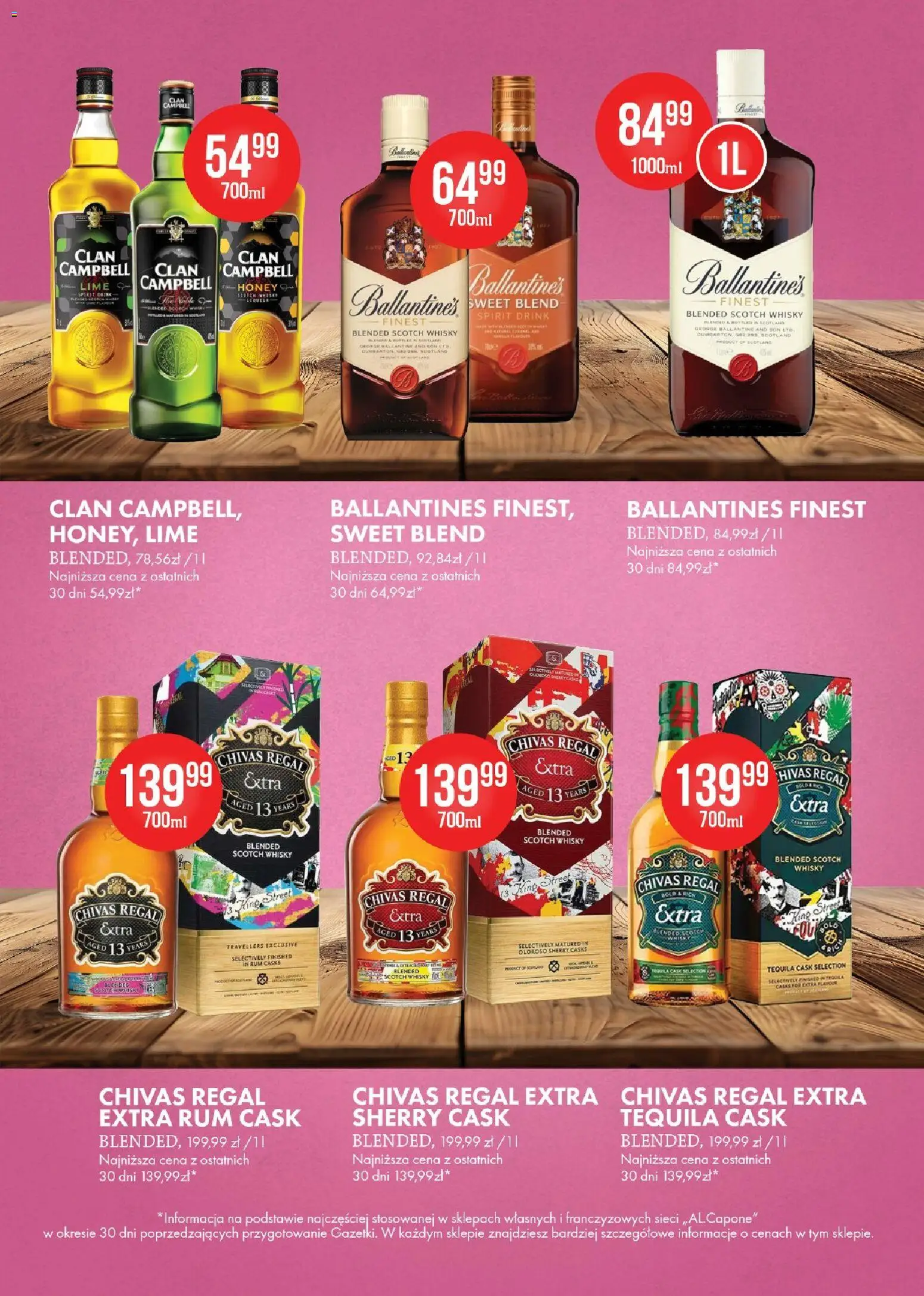 Al.Capone gazetka od 12.10.2026 | Strona: 9 | Produkty: Chivas Regal, Scotch whisky, Ballantines, Whisky
