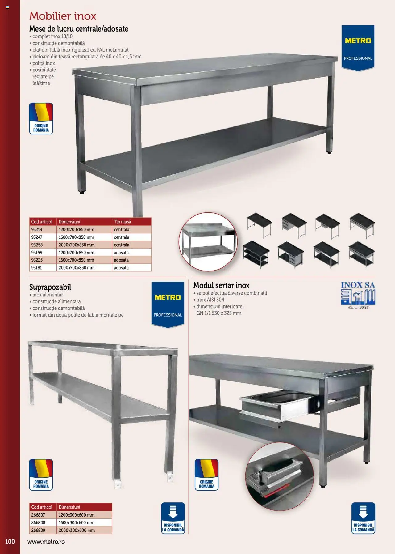 Noul catalog Metro – valabil de la 17.09.2025 | Pagină: 100 | Produse: Tablă, Masă, Țeavă