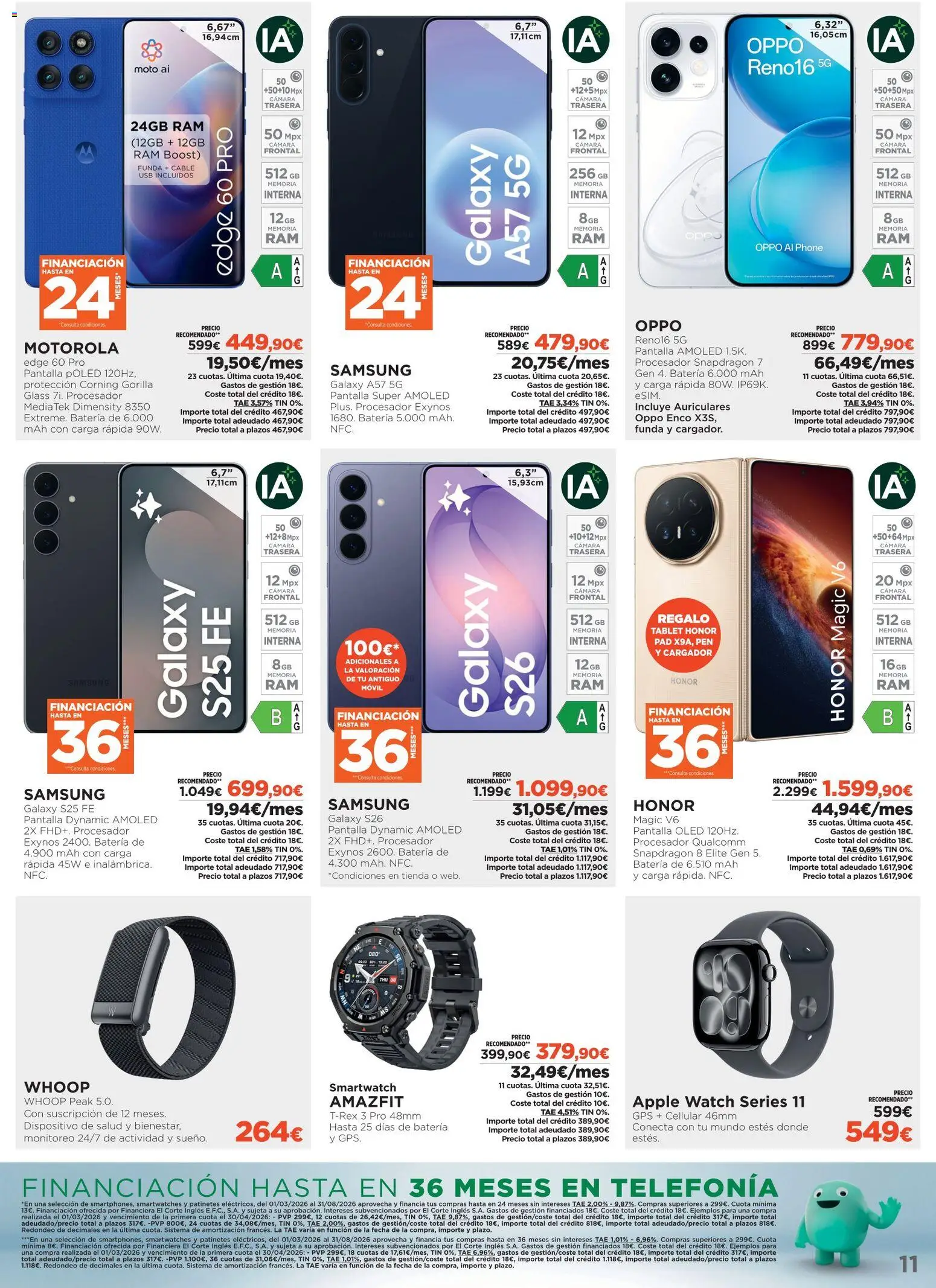 El Corte Inglés ofertas Haier │ válido desde el 15/07/2026 | Página: 11 | Productos: Tablet, Auriculares, Cable, Funda