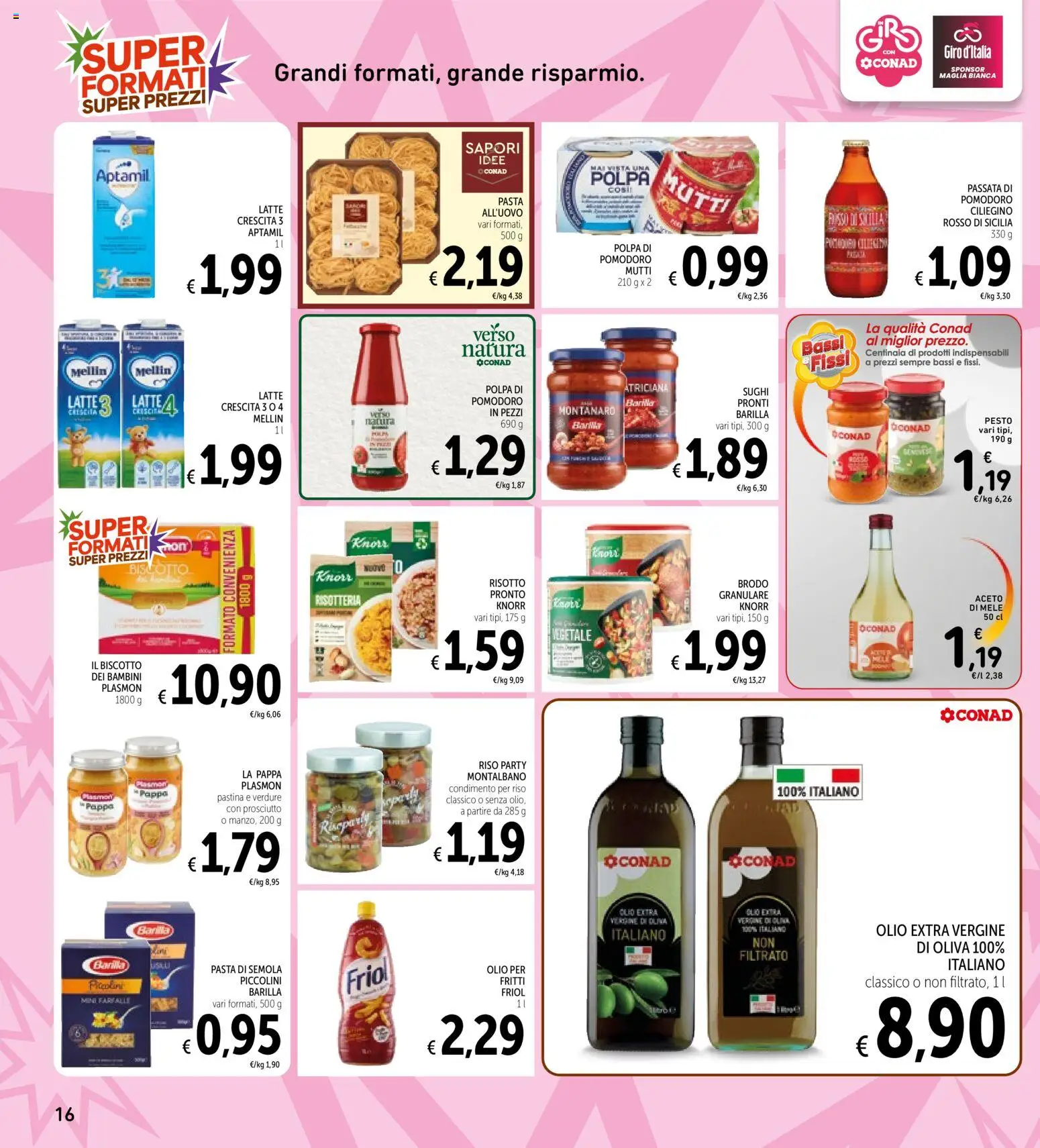Volantino Spazio Conad del 30.04.2026 | Pagina: 16 | Prodotti: Aceto di mele, Prosciutto, Aceto, Mutti