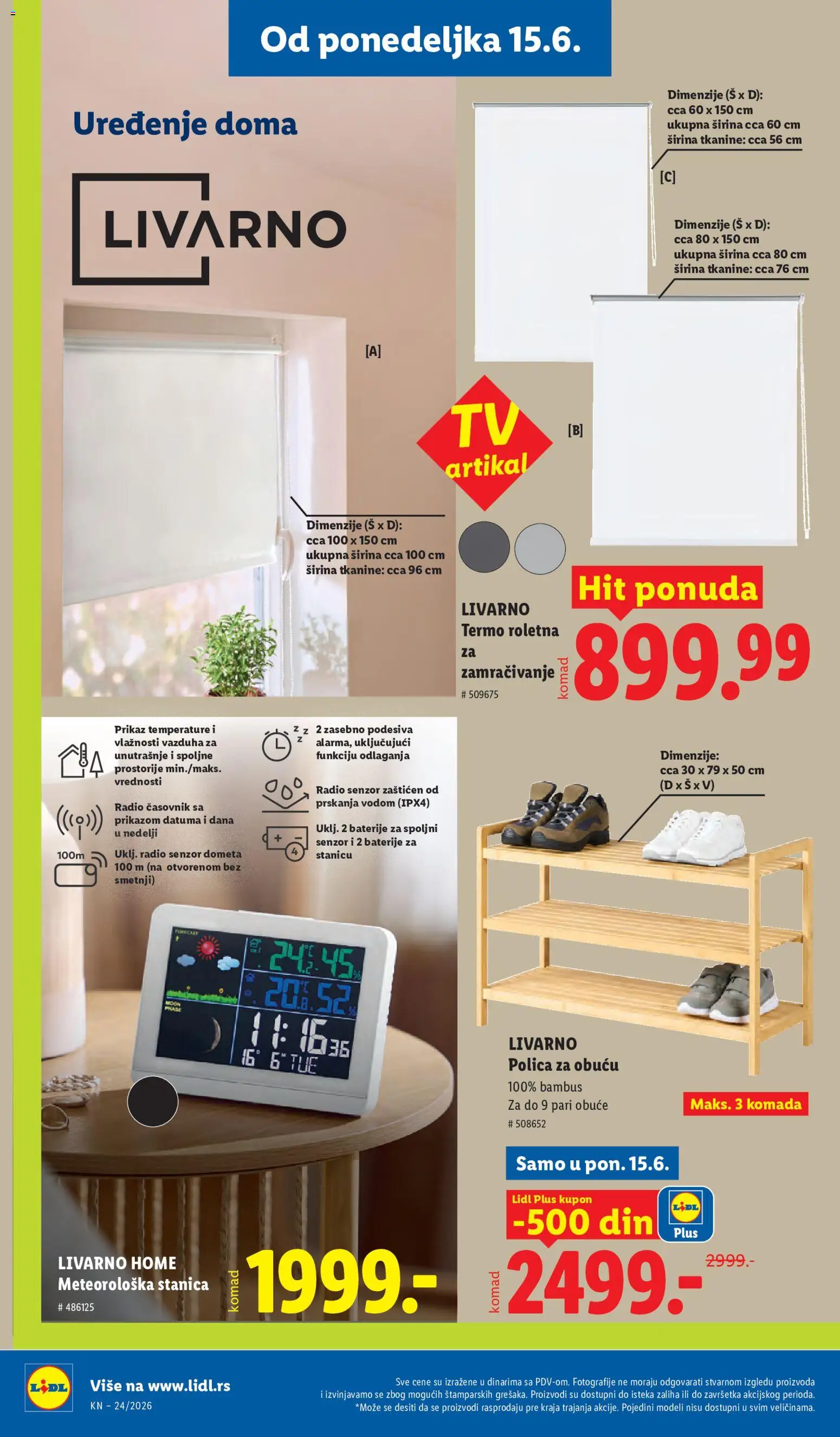Lidl katalog - važi od 11.06.2026 | Strana: 76 | Proizvode: Polica, Radio, Meteorološka stanica, Baterije