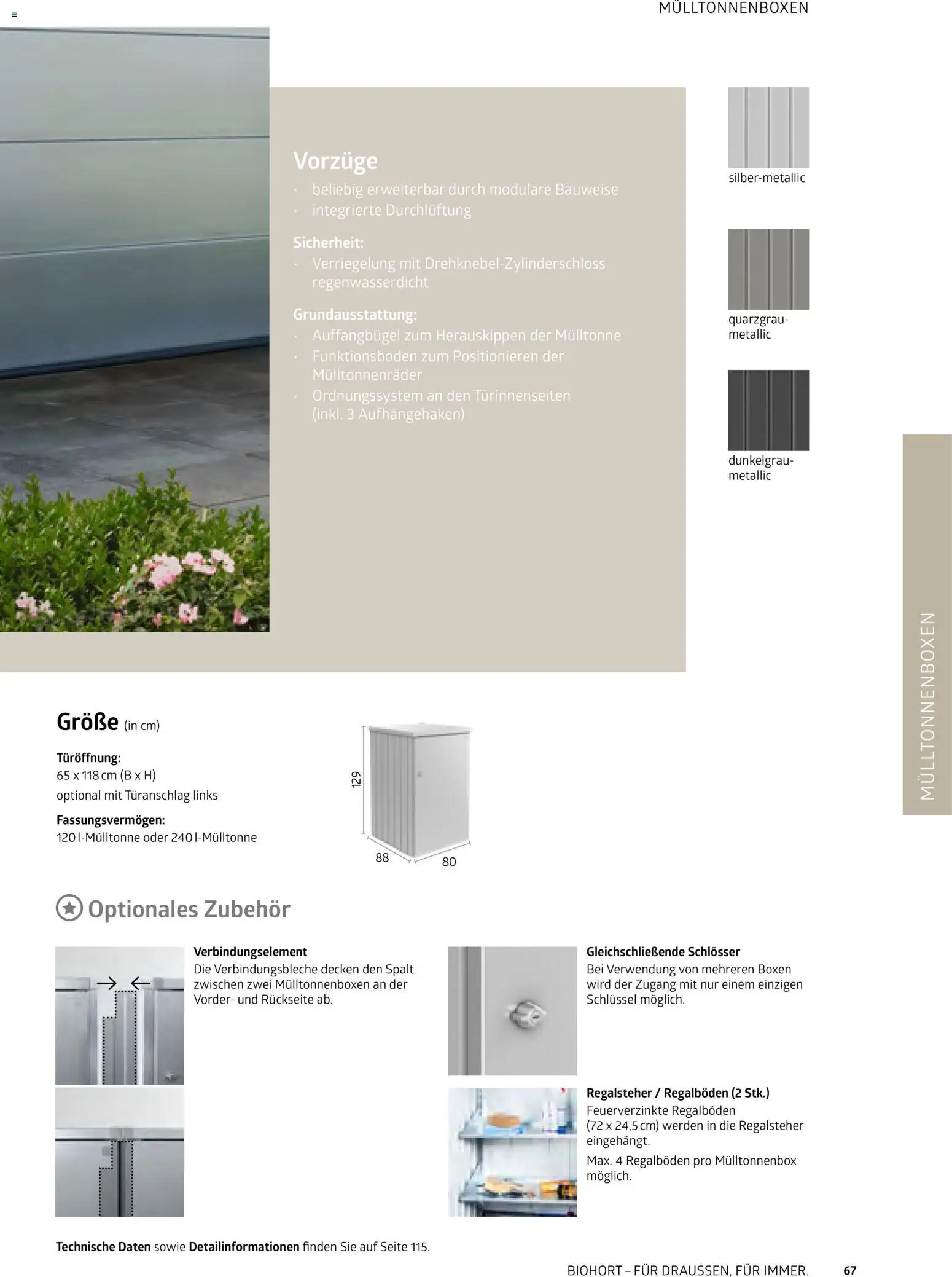 Dehner Biohort – Metall für Garten & Terrasse – gültig ab 01.01.2026 | Seite: 67