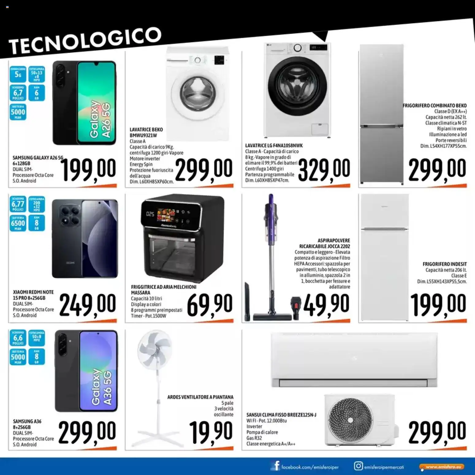 Volantino Emisfero del 28.05.2026 | Pagina: 29 | Prodotti: Xiaomi, Centrifuga, Adattatore, Aspirapolvere