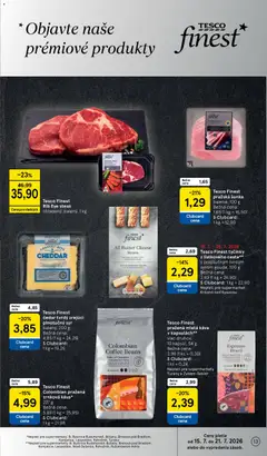 Tesco leták platný od 15.07.2026 | Strana: 13 | Produkty: Syr, Káva, Gouda, Steak
