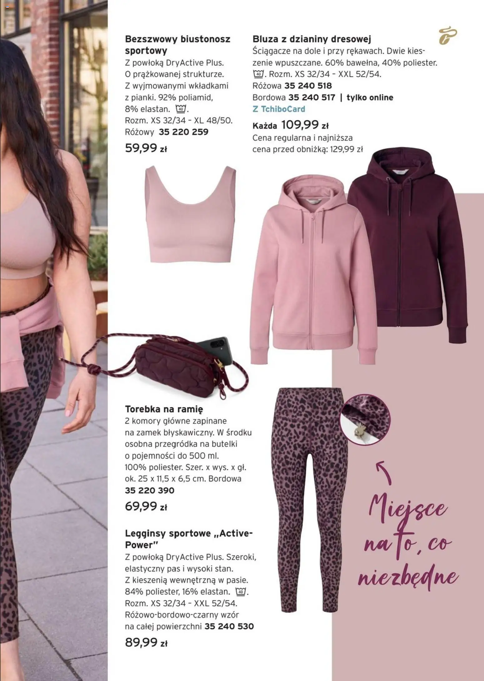 Tchibo promocje od 11.08.2026 | Strona: 5 | Produkty: Biustonosz, Legginsy, Torebka