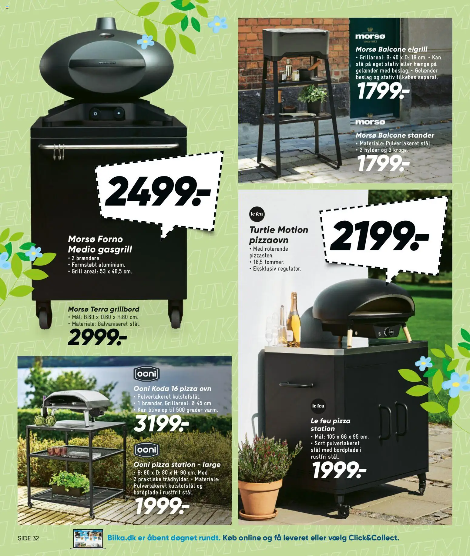 Bilka tilbudsavis – gyldig fra 27.03.2026 | Side: 32 | Produkter: Pizza, Ovn, Grill