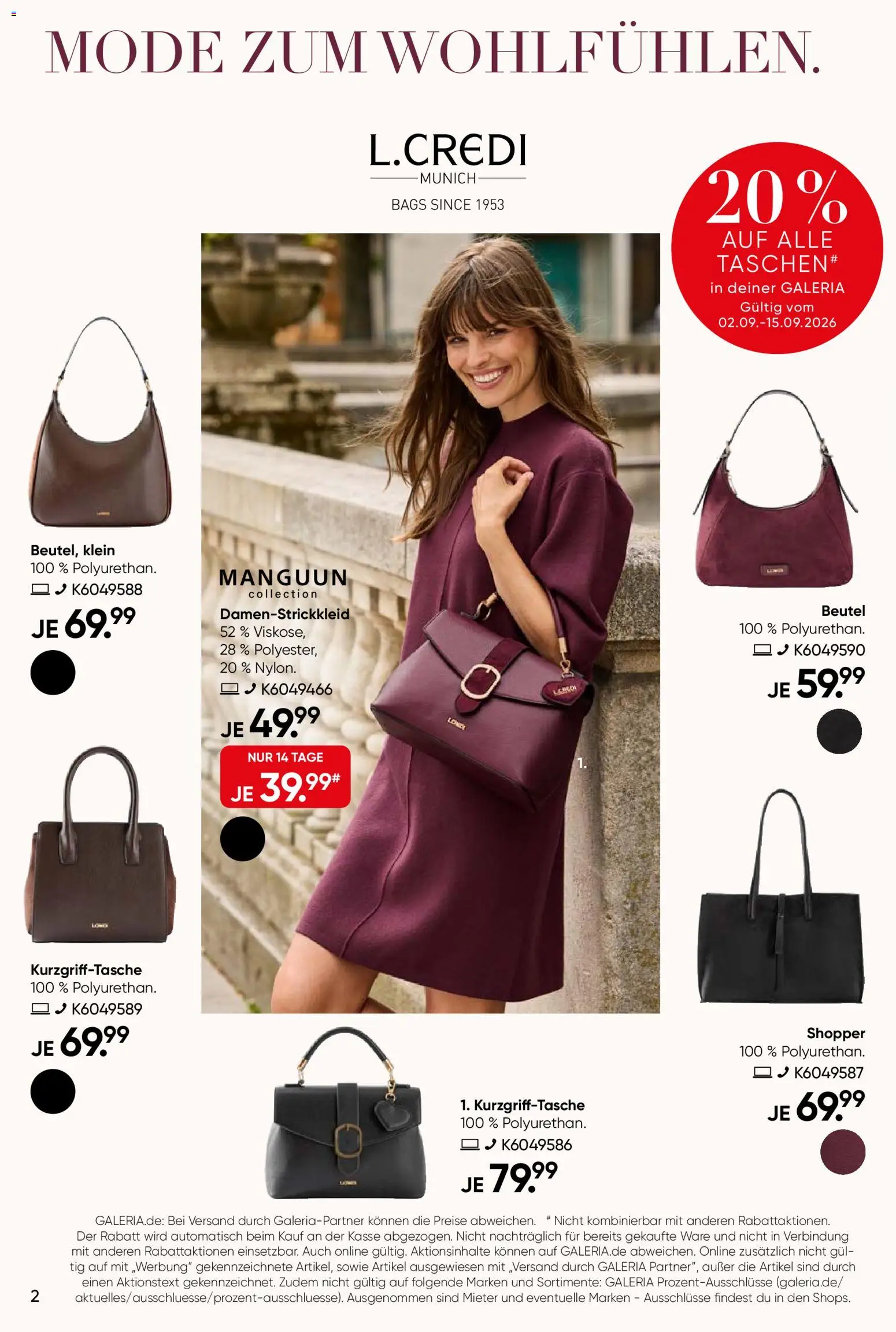 Galeria Karstadt Kaufhof Prospekt – gültig ab 02.09.2026 | Seite: 2
