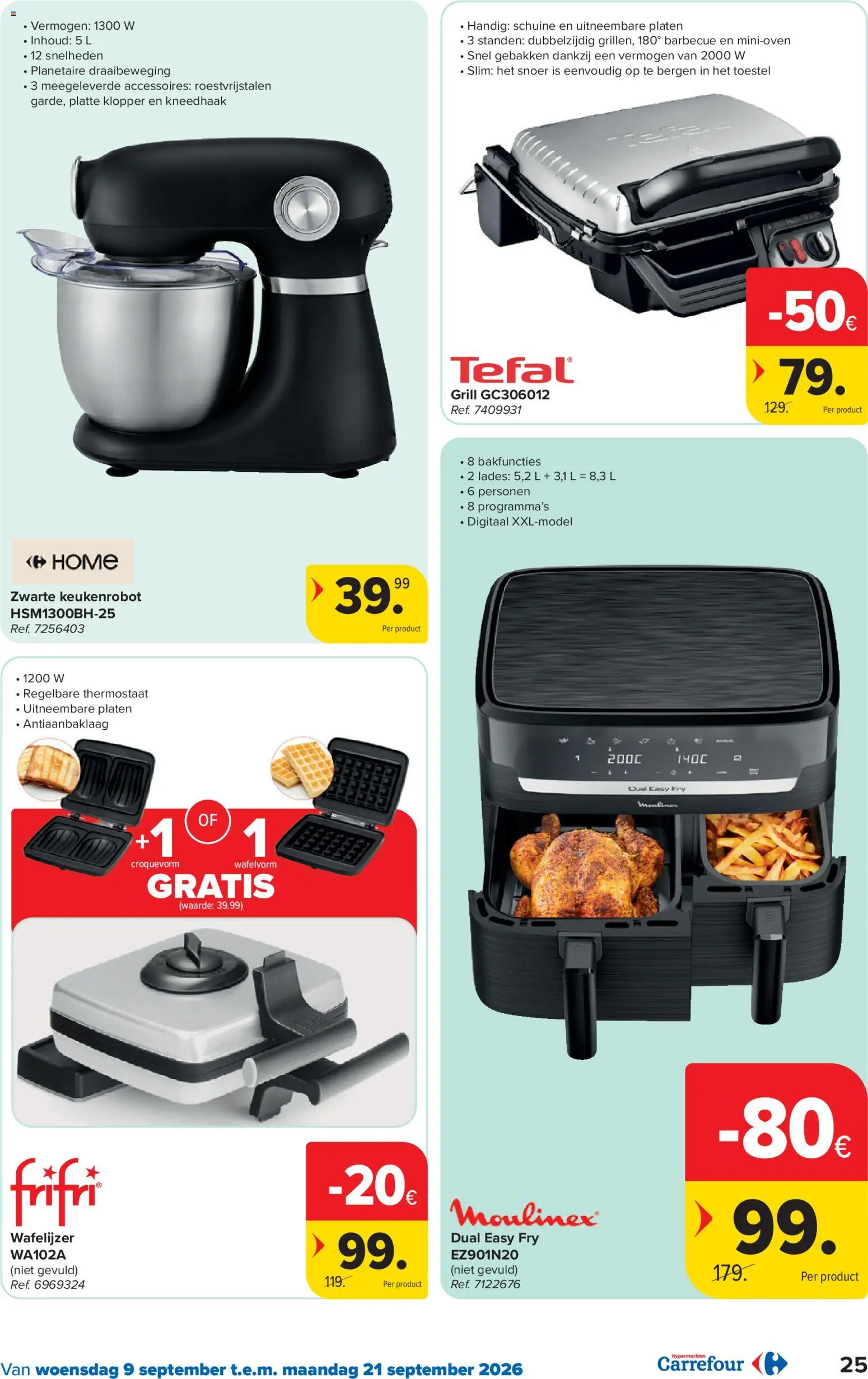 {H1} | Pagina: 25 | Producten: Klopper, Platen, Barbecue, Keukenrobot