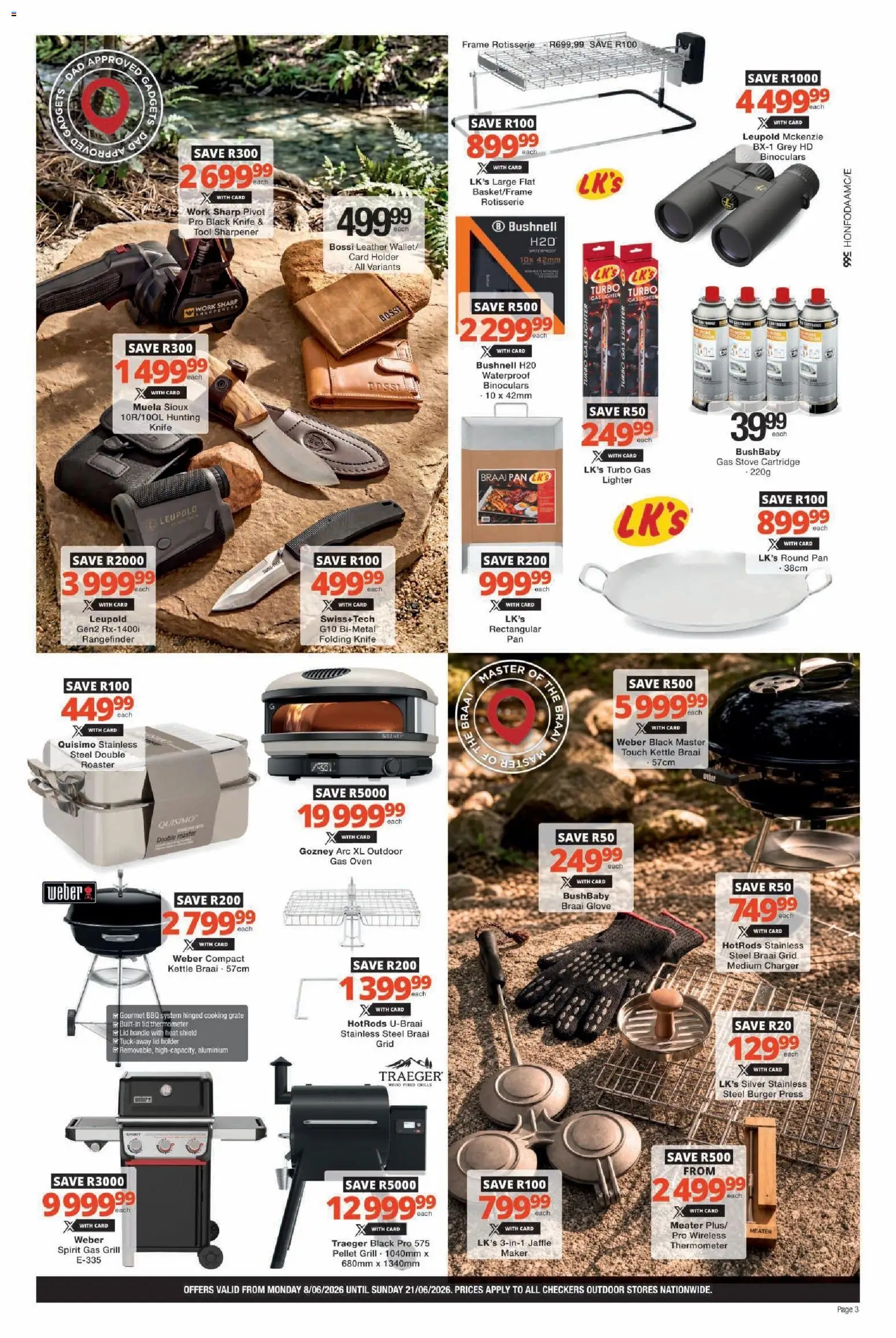 New Checkers catalogue – valid from 08.06.2026 | Page: 3 | Products: Oven, Kettle, Thermometer, Charger