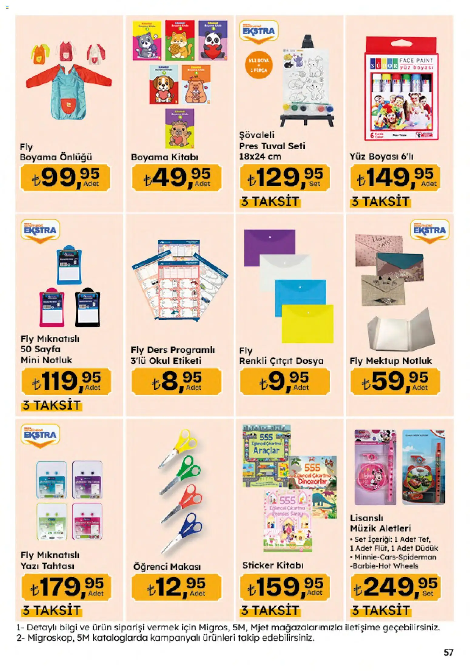 Migros Katalog - 5M Migroskop Dijital - 20 Ağustos 2026 tarihinden itibaren geçerlidir | Sayfa: 180 | Ürünler: Yazı tahtası, Boyama önlüğü