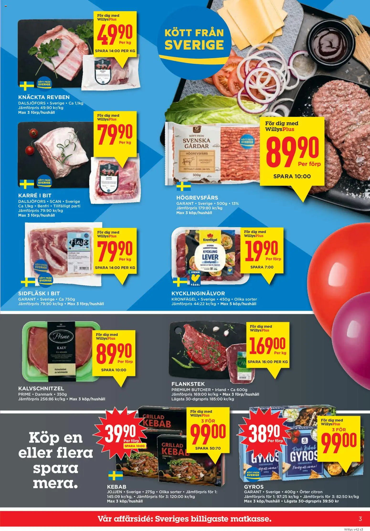 Willys reklamblad aktuell från 12/10/2026 | Sida: 3