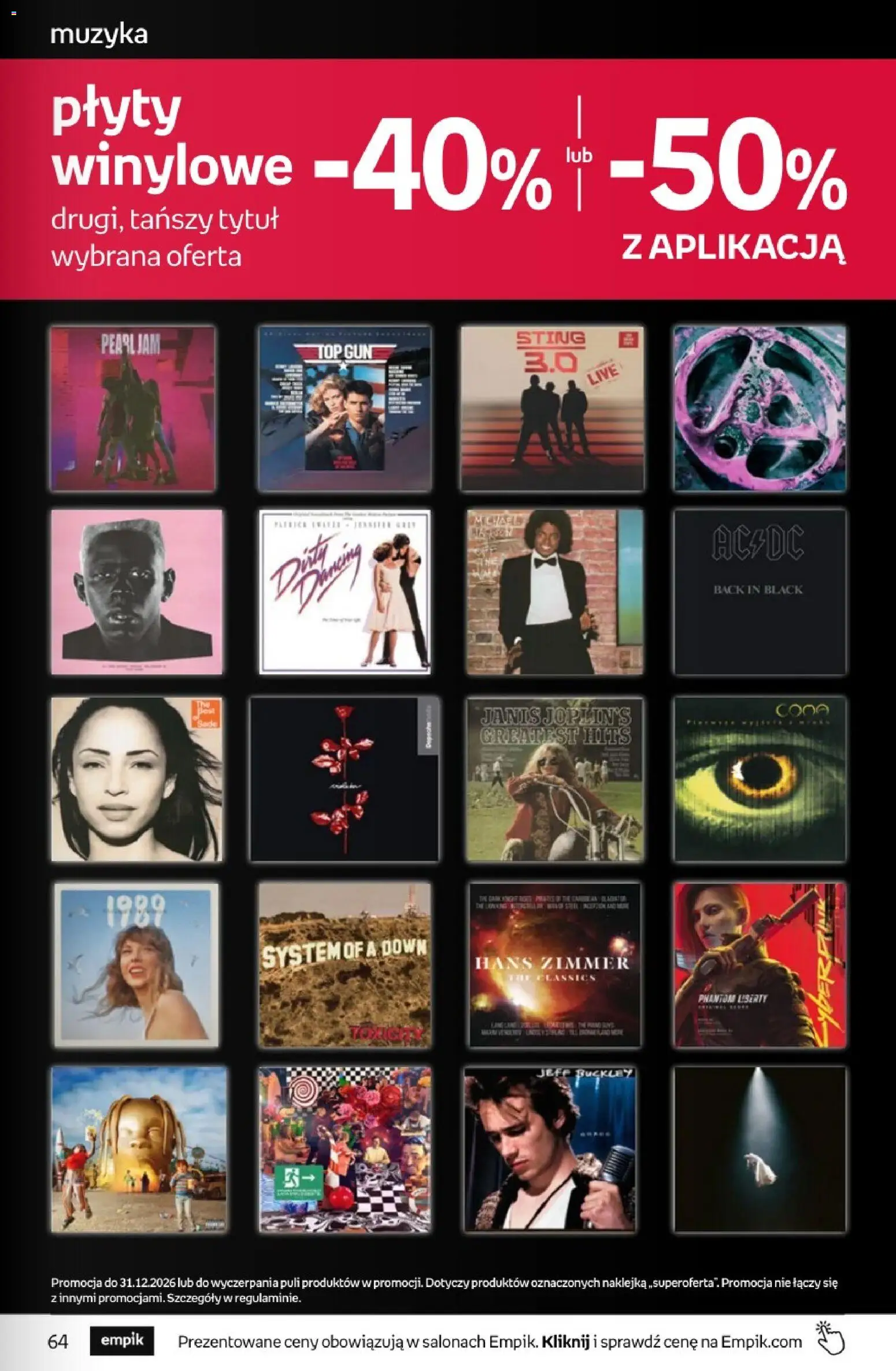 Empik promocje - Tom kultury Muzyka od 12.08.2026 | Strona: 11 | Produkty: Top, Plyty, Płyty Winylowe