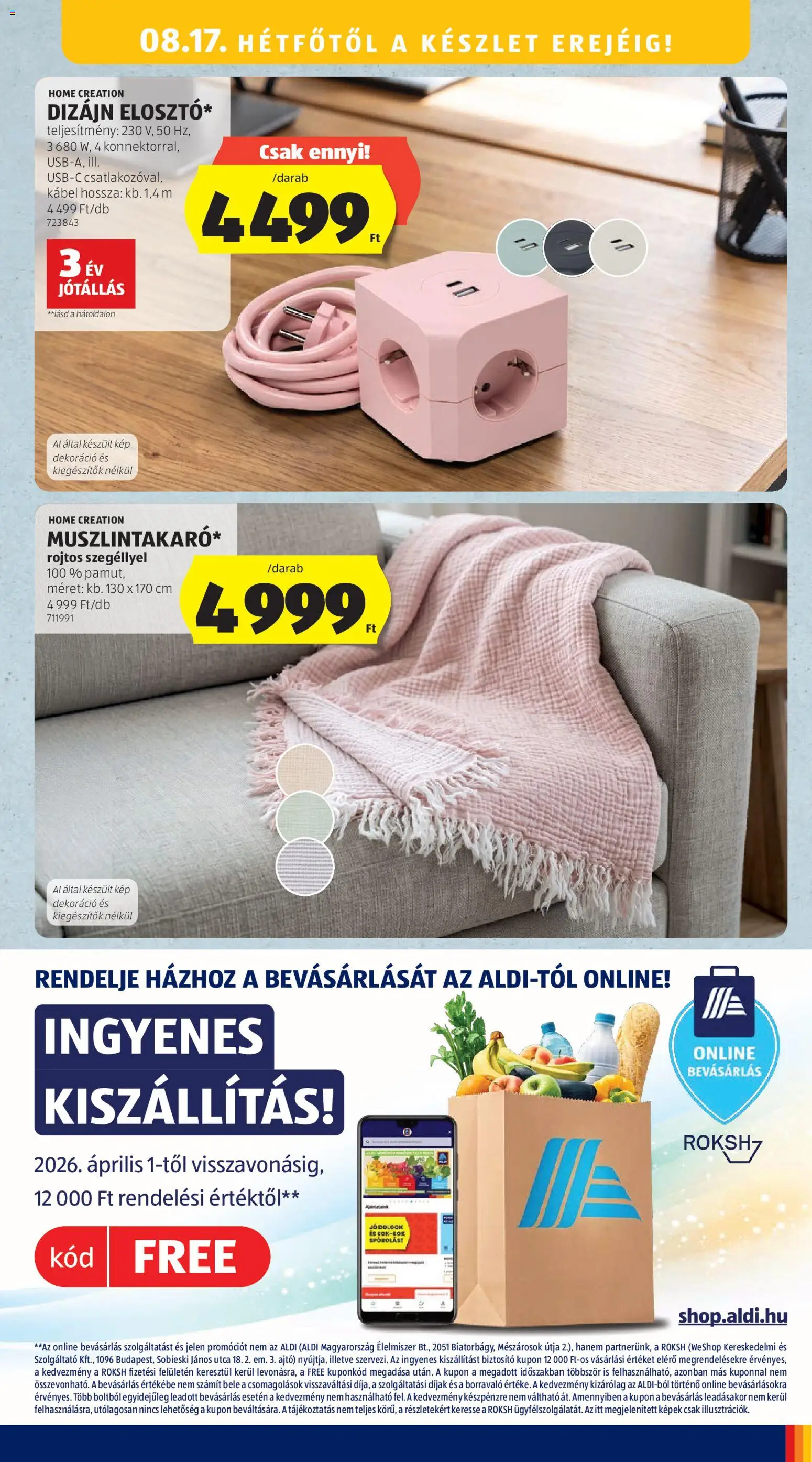 Aldi akciós ujság - amely érvényes a következő dátumtól: 2026.08.13. | Oldal: 13 | Termékek: Kábel, Ajtó, Dekoráció