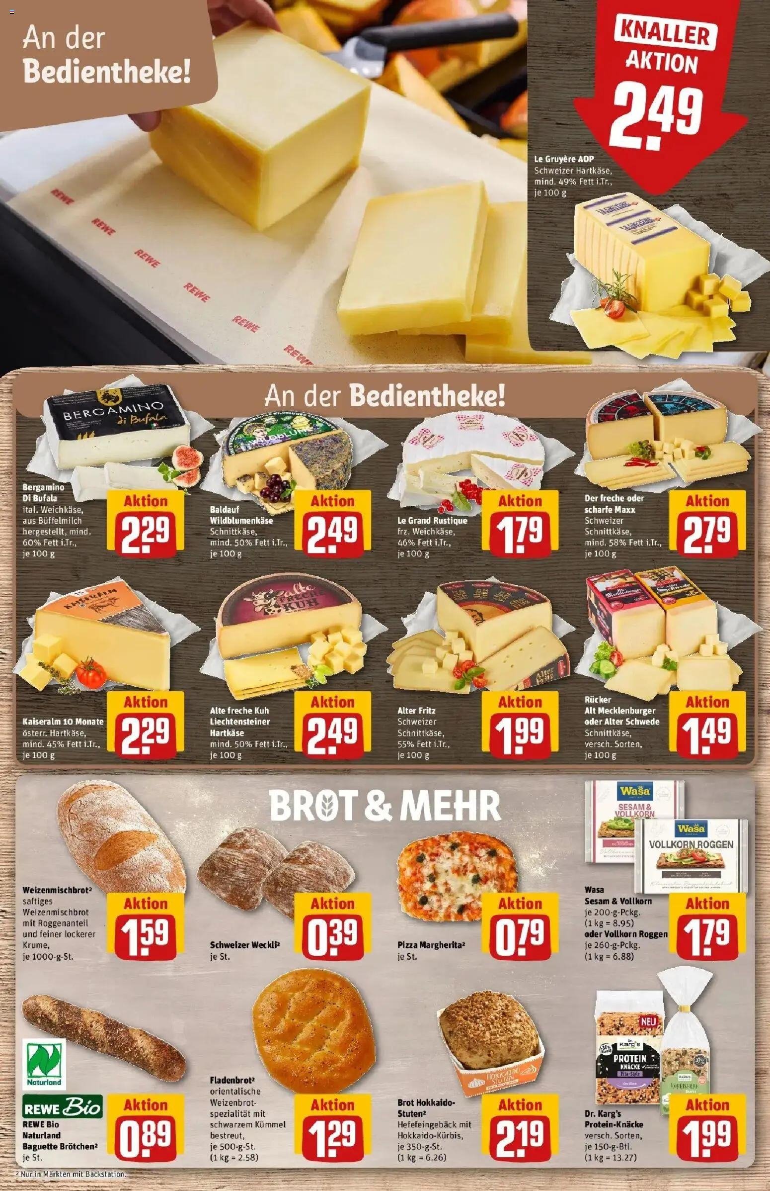 REWE Prospekt ab 26.10.2026 zum Blättern » Angebote | Seite: 11 | Produkte: Baguette, Brot, Pizza