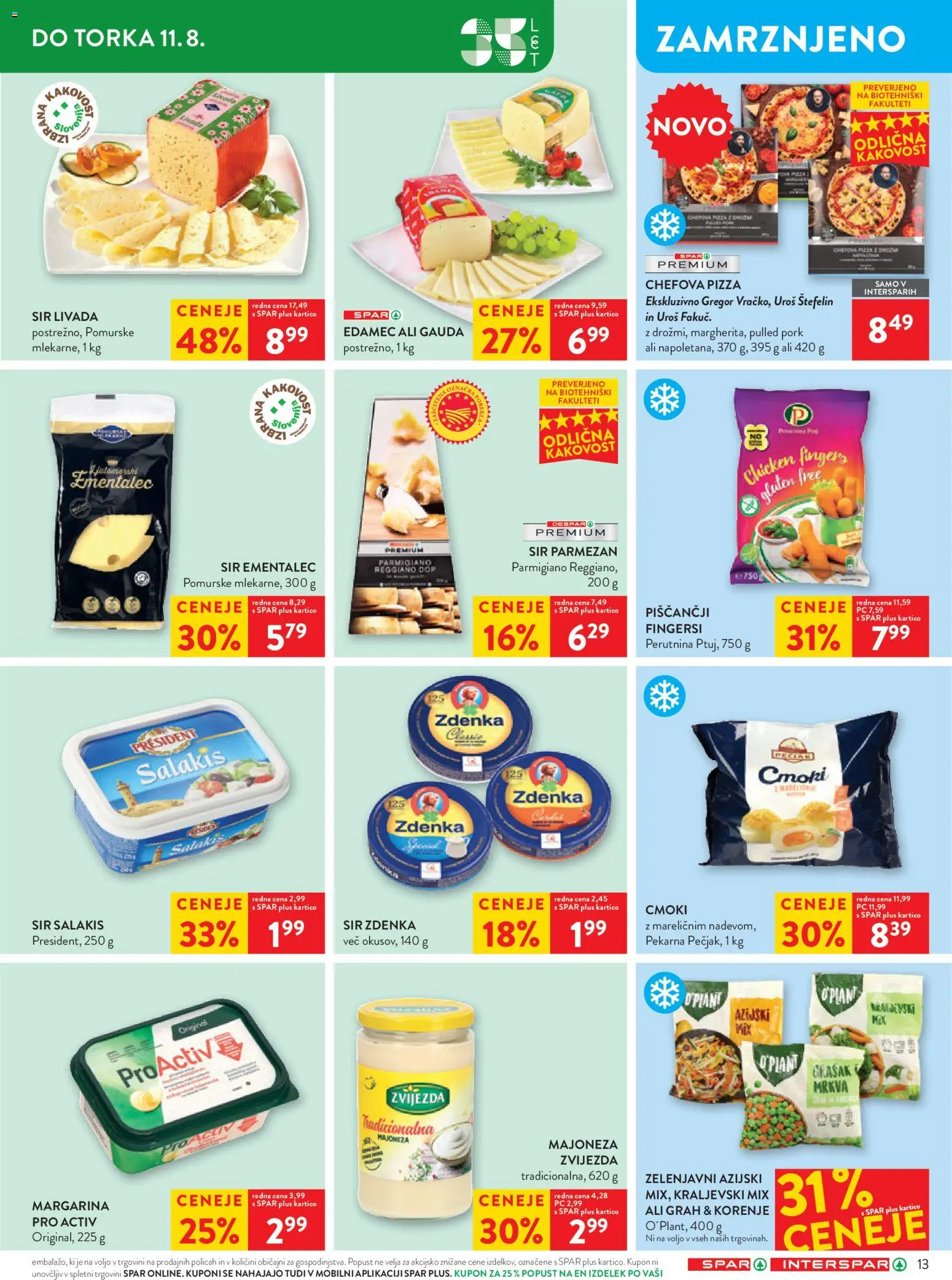 Novi Spar katalog ponudbe – veljaven od 05.08.2026 | Stran: 17 | Izdelki: Edamec, Gauda, Margarina, Sir