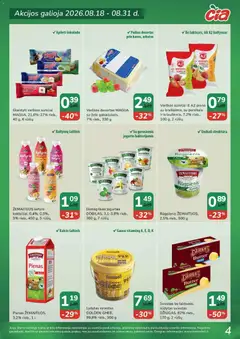 ČIA MARKET leidinys galioja nuo 2026.08.18 | Puslapis: 4 | Prekių: Jogurtas, Sviestas, Vanilė, Obuoliai