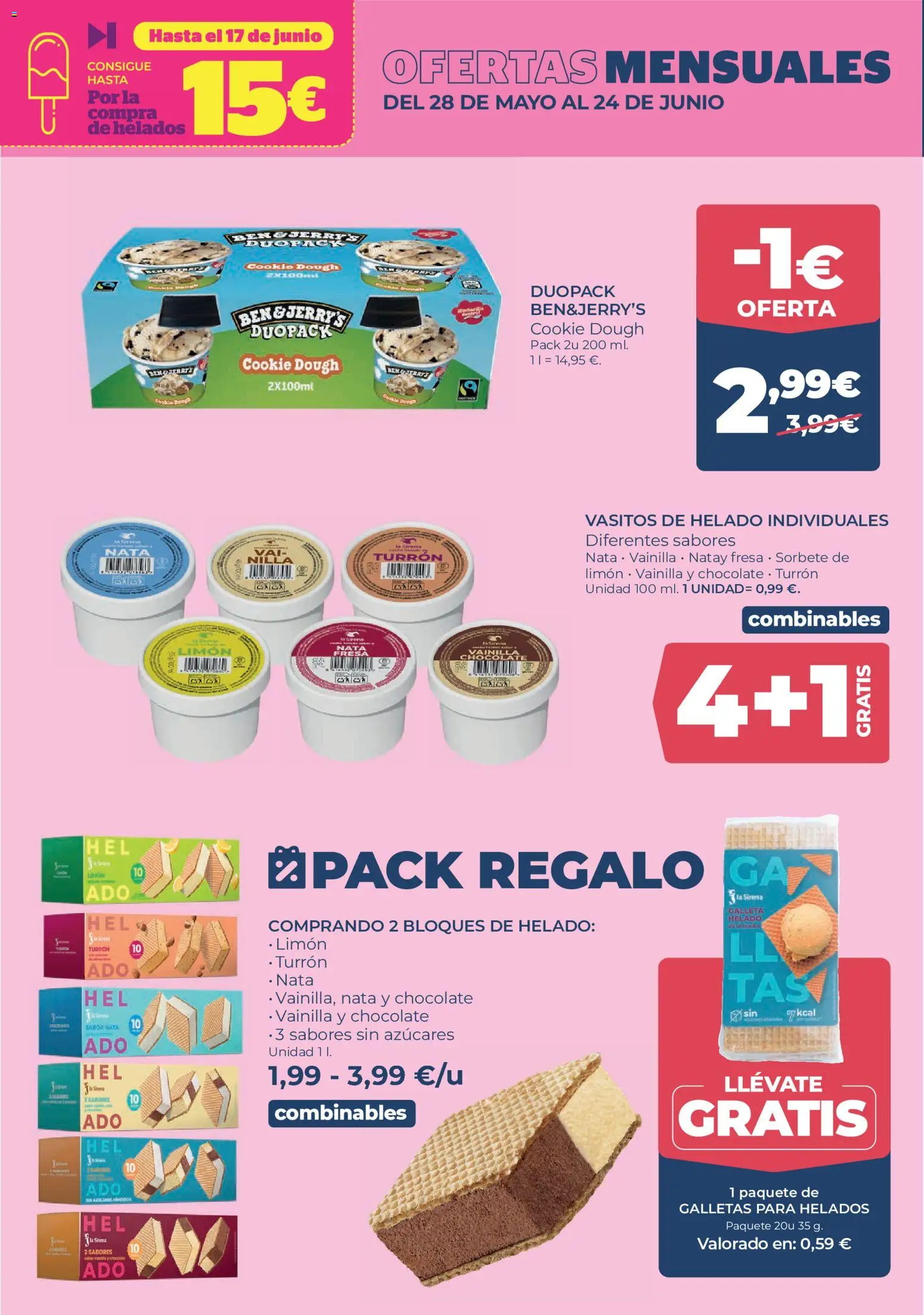 La Sirena folleto │ válido desde el 28.05.2026 | Página: 9 | Productos: Chocolate, Galletas, Helado