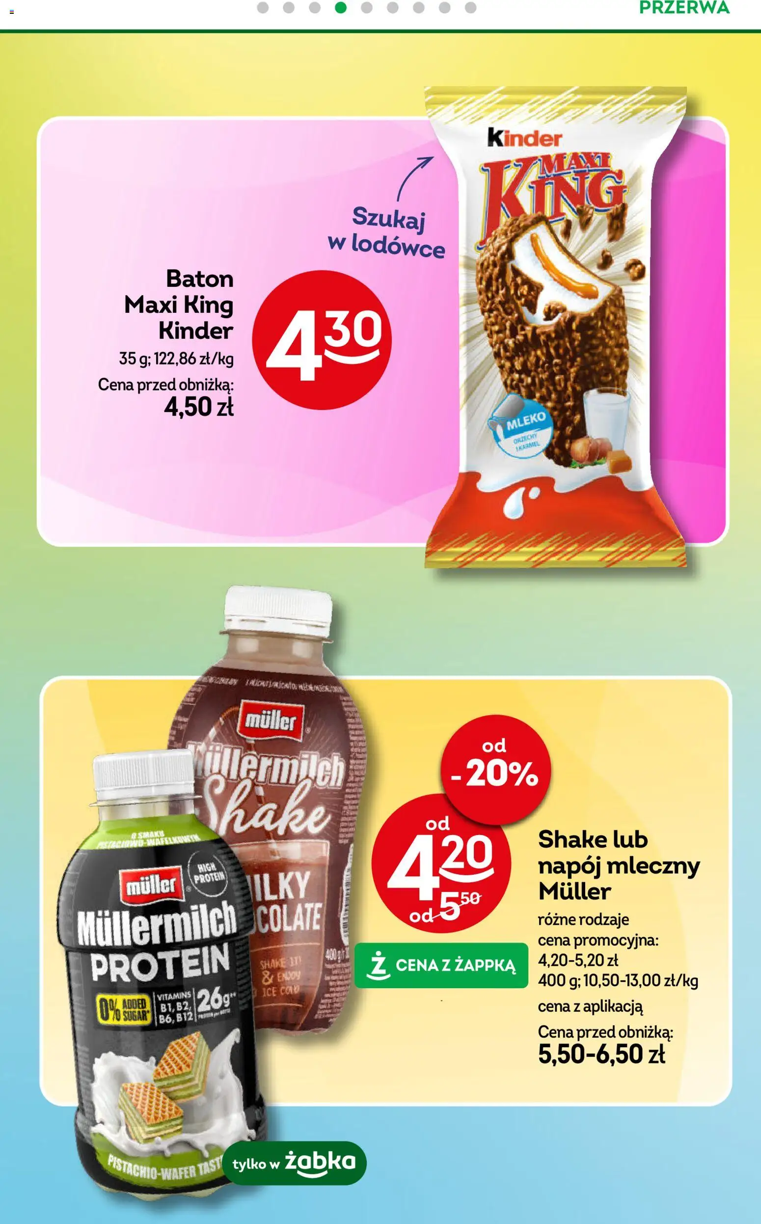 Żabka gazetka od 20.05.2026 | Strona: 81 | Produkty: Baton, Mleko