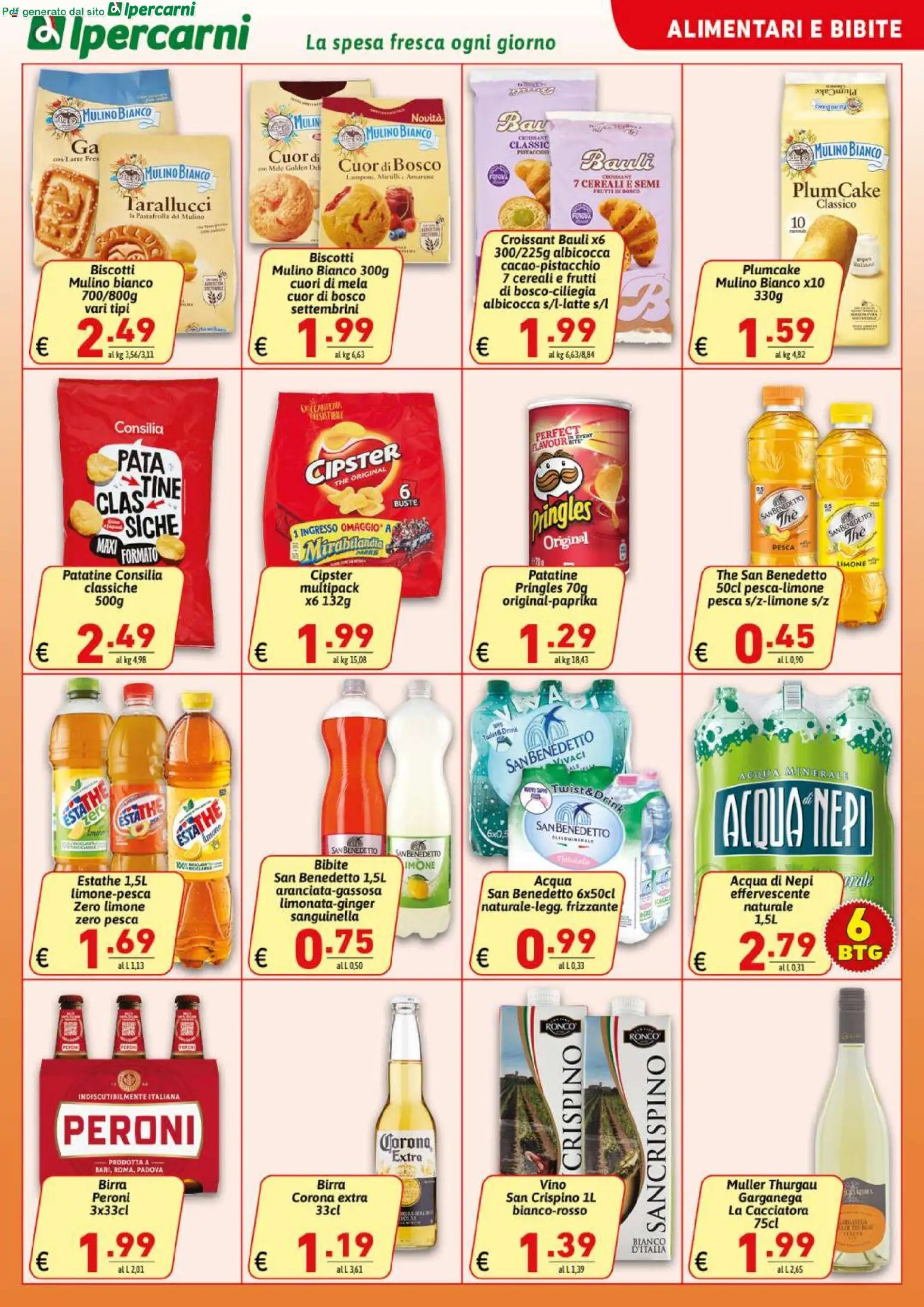 Volantino Ipercarni del 12/08/2026 | Pagina: 13 | Prodotti: Cereali, Limone, Plumcake, Corona Extra