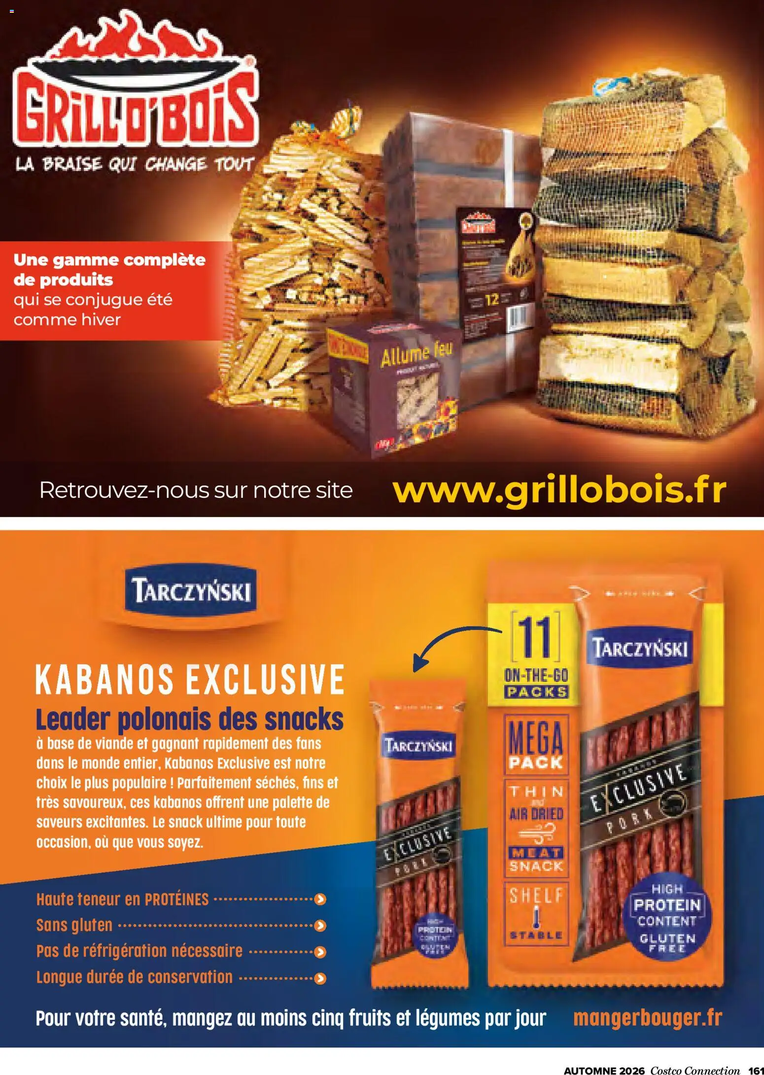 {H1} | Page: 161 | Produits: Snacks, Base, Kabanos, Viande
