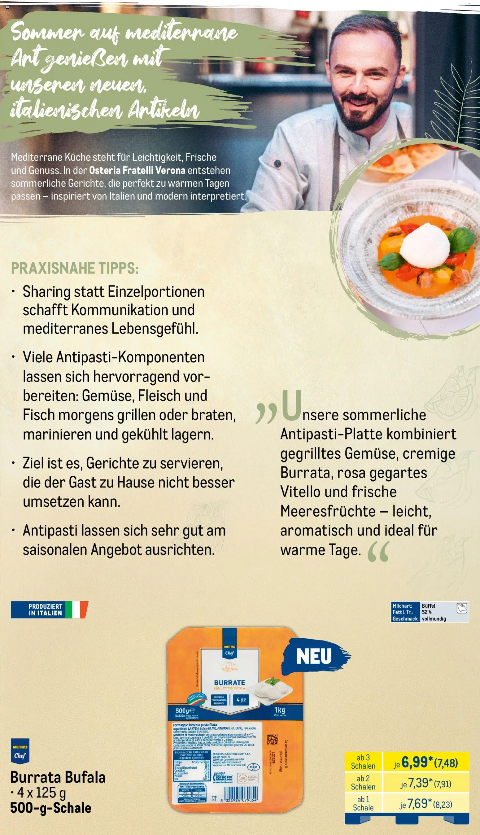 Metro Monats-Menü – gültig ab 01.07.2026 | Seite: 2 | Produkte: Küche, Fisch, Burrata, Fleisch