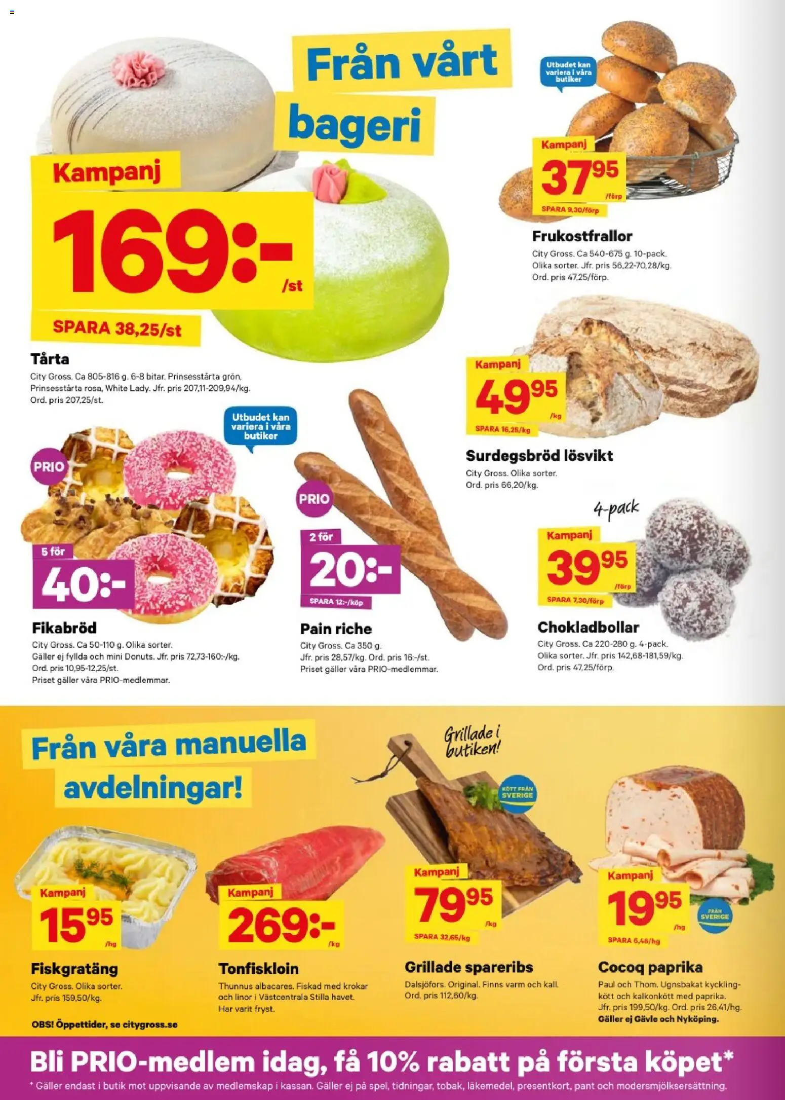 City Gross reklamblad aktuell från 24/08/2026 | Sida: 8 | Produkter: Galler, Chokladbollar, Kött, Kyckling