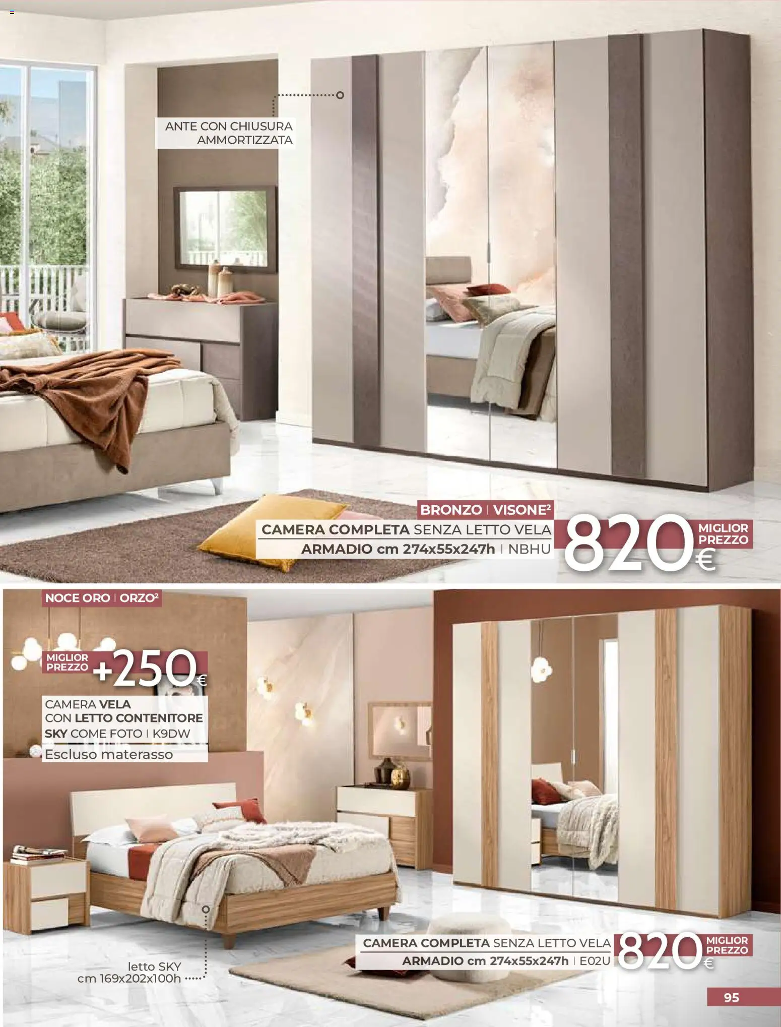 Volantino Mondo Convenienza del 01/09/2026 | Pagina: 97 | Prodotti: Letto contenitore, Contenitore, Materasso, Armadio