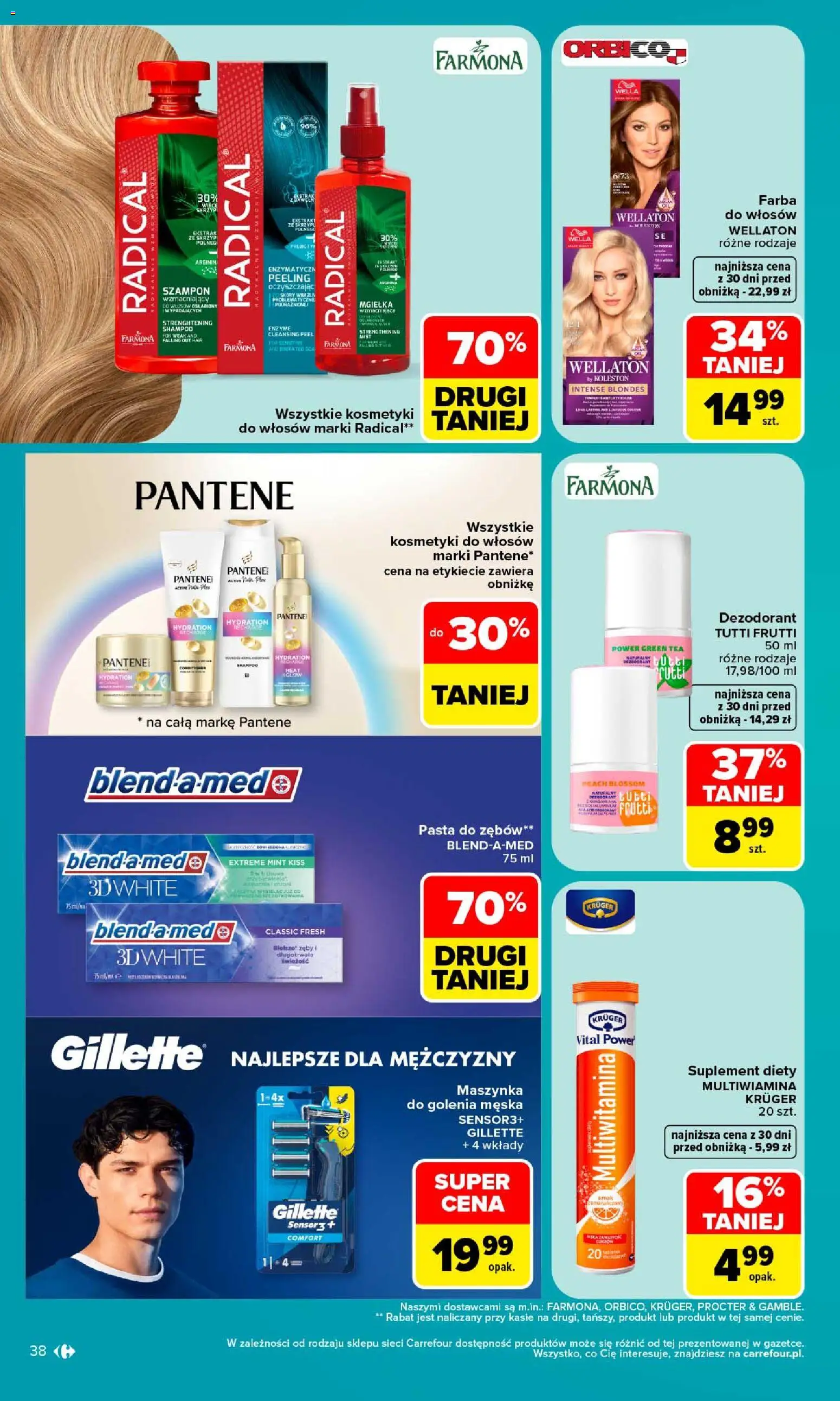 Carrefour gazetka od 21.09.2026 | Strona: 40 | Produkty: Gillette, Kosmetyki, Peeling, Dezodorant