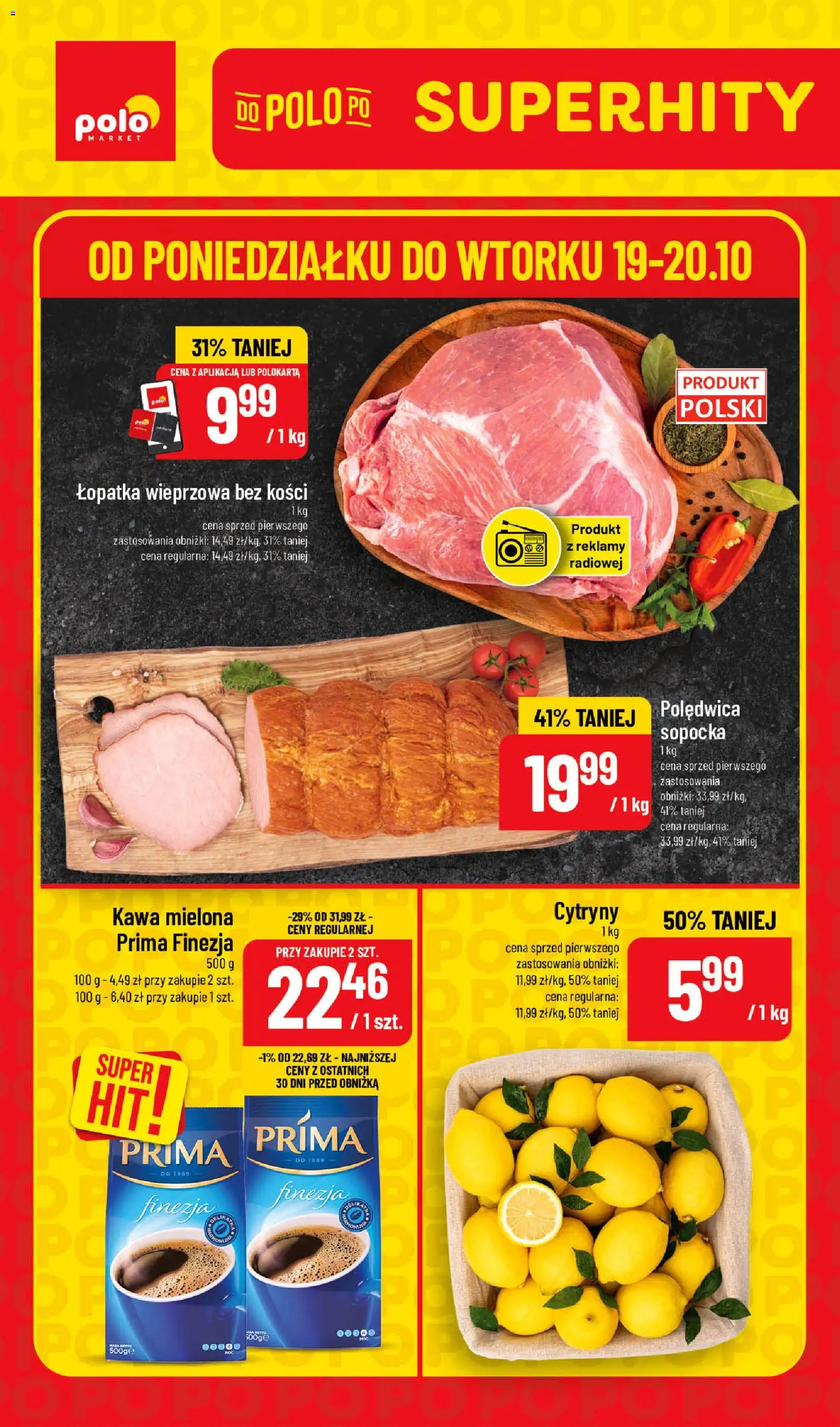 Nowa POLOmarket gazetka od jutra 19.10.2026 | Strona: 1