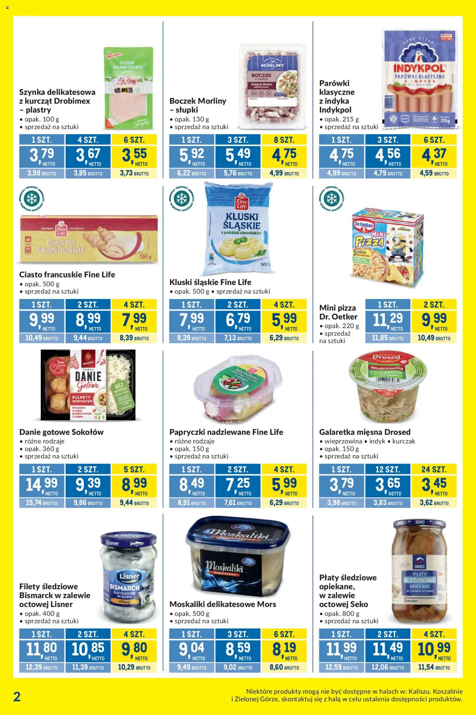 Makro gazetka - Kupujesz więcej płacisz mniej od 27.10.2026 | Strona: 2 | Produkty: Indyk, Ciasto francuskie, Mini pizza, Szynka