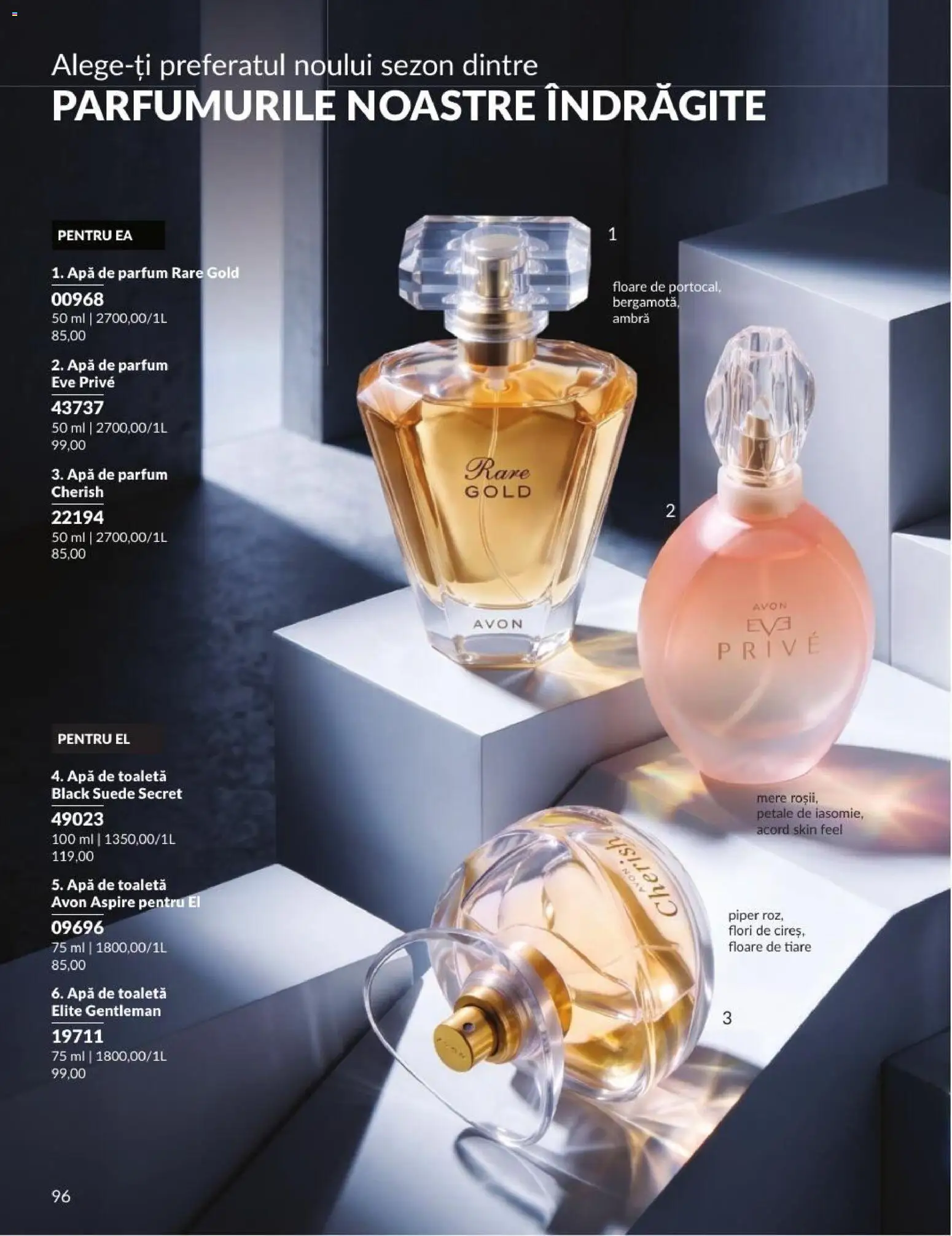 Noul catalog Avon – valabil de la 01.09.2026 | Pagină: 96 | Produse: Toaletă, Parfum, Flori, Piper