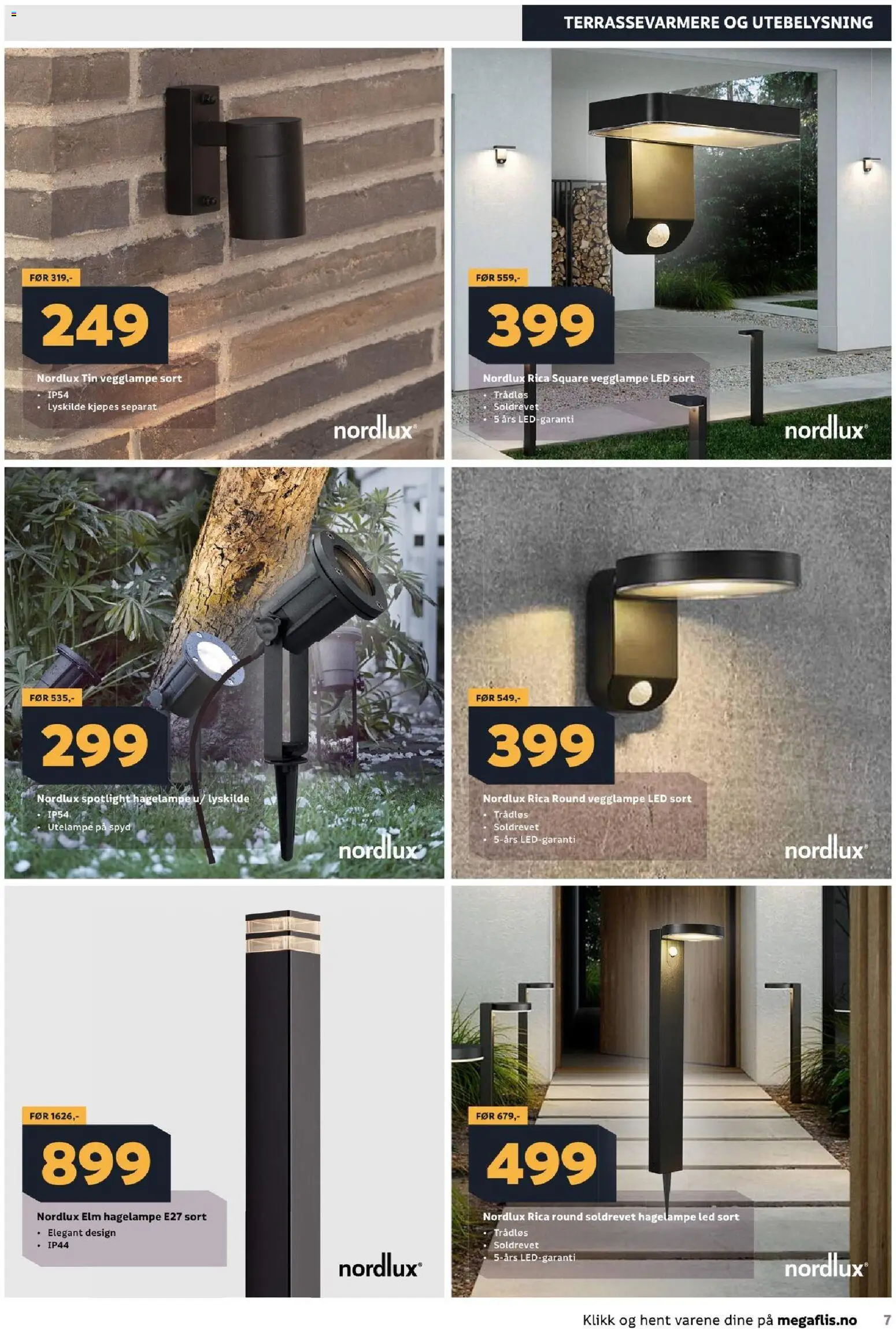 {H1} | Side: 7 | Produkter: Vegglampe