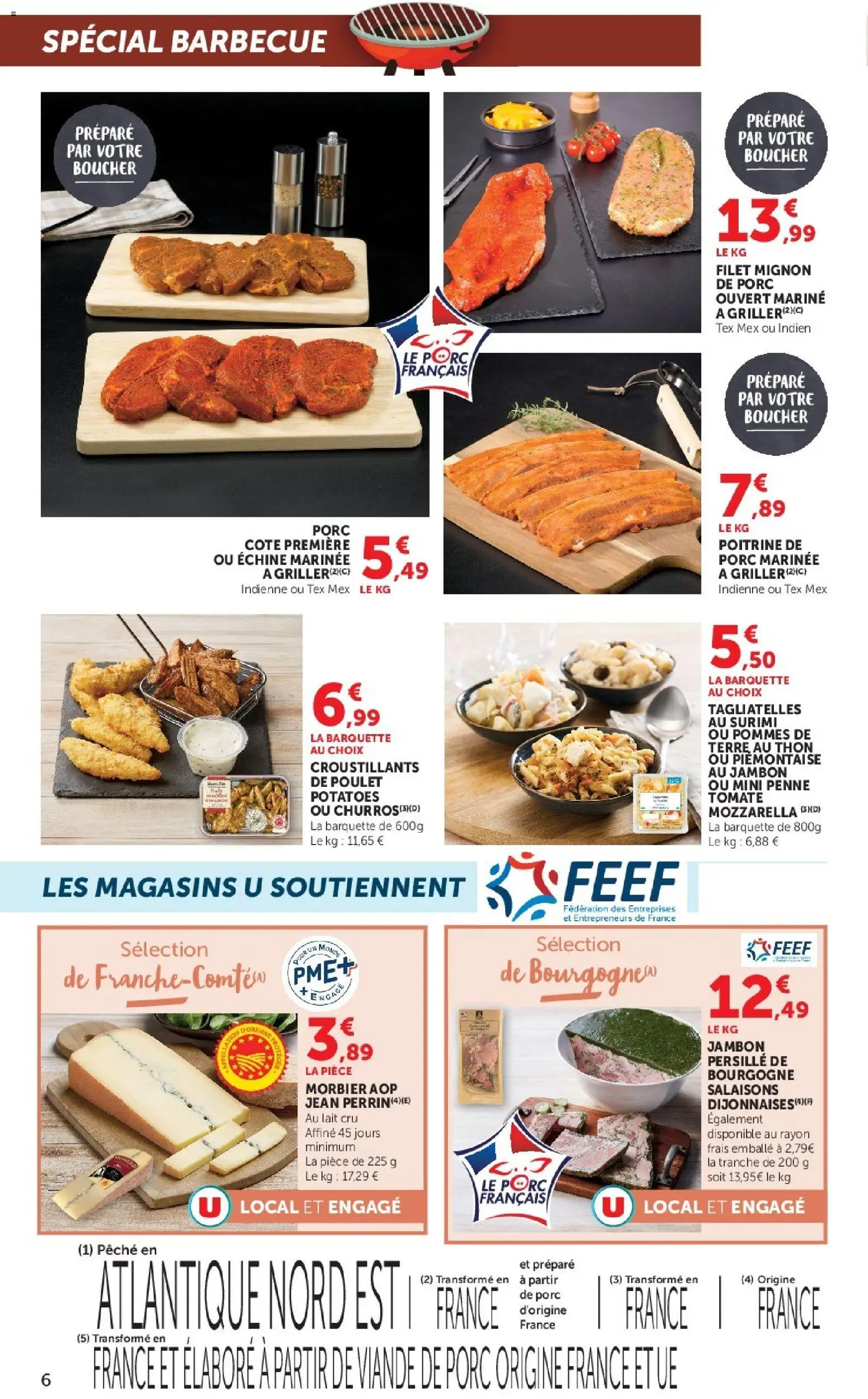 {H1} | Page: 6 | Produits: Lait, Viande, Filet mignon, Porc