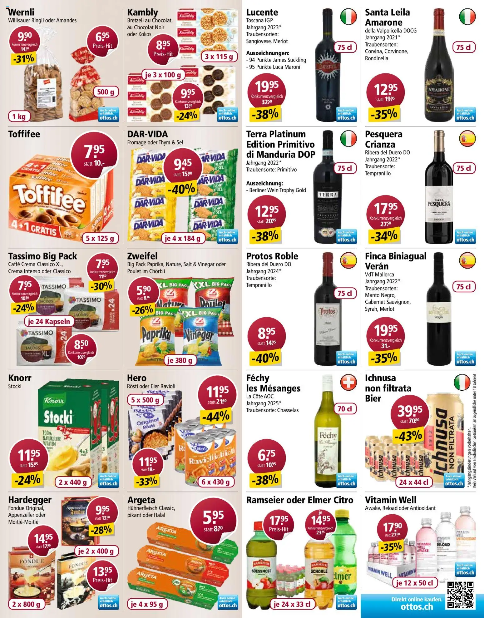 Otto's aktionen – gültig ab 25.08.2026 | Seite: 3 | Produkte: Eier, Wein, Hühnerfleisch, Paprika