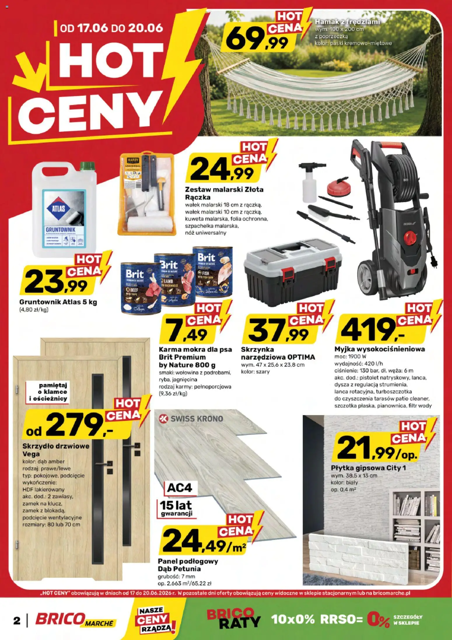 Brico Marché gazetka od 17.06.2026 | Strona: 2 | Produkty: Jagnięcina, Szczotka, Wołowina, Hamak