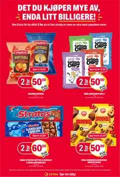 Forhåndsvisning av Coop Extra kundeavis gyldig fra 17/08/2026 | Side: 25 | Produkter: Havsalt, Chips, Potetgull, Brownie