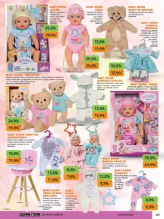 Dráčik leták platný od 08.10.2026 | Strana: 41 | Produkty: Jedálenská stolička, Stolička, Baby Born