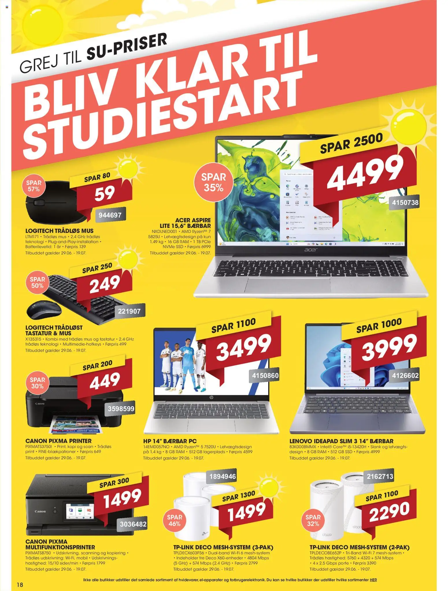 Punkt1 tilbudsavis – gyldig fra 29/06/2026 | Side: 18 | Produkter: RAM, PC, Tastatur, SSD