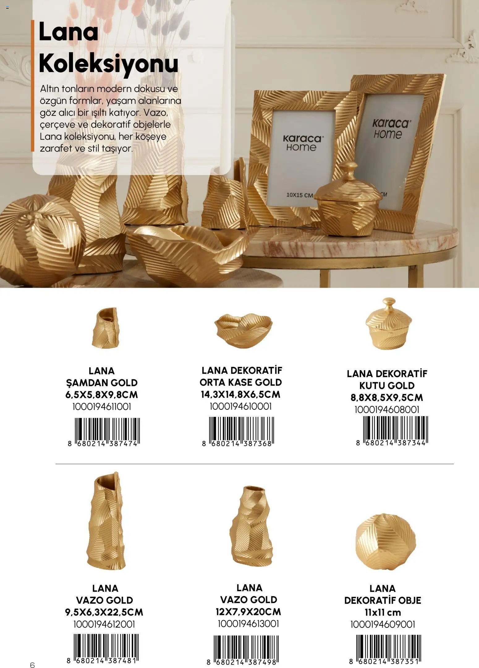 Karaca Home Katalog Dekoratif - İlkbahar / Yaz 2026 - 01 Mart 2026 tarihinden itibaren geçerlidir | Sayfa: 6 | Ürünler: Kutu, Kaşe, Vazo