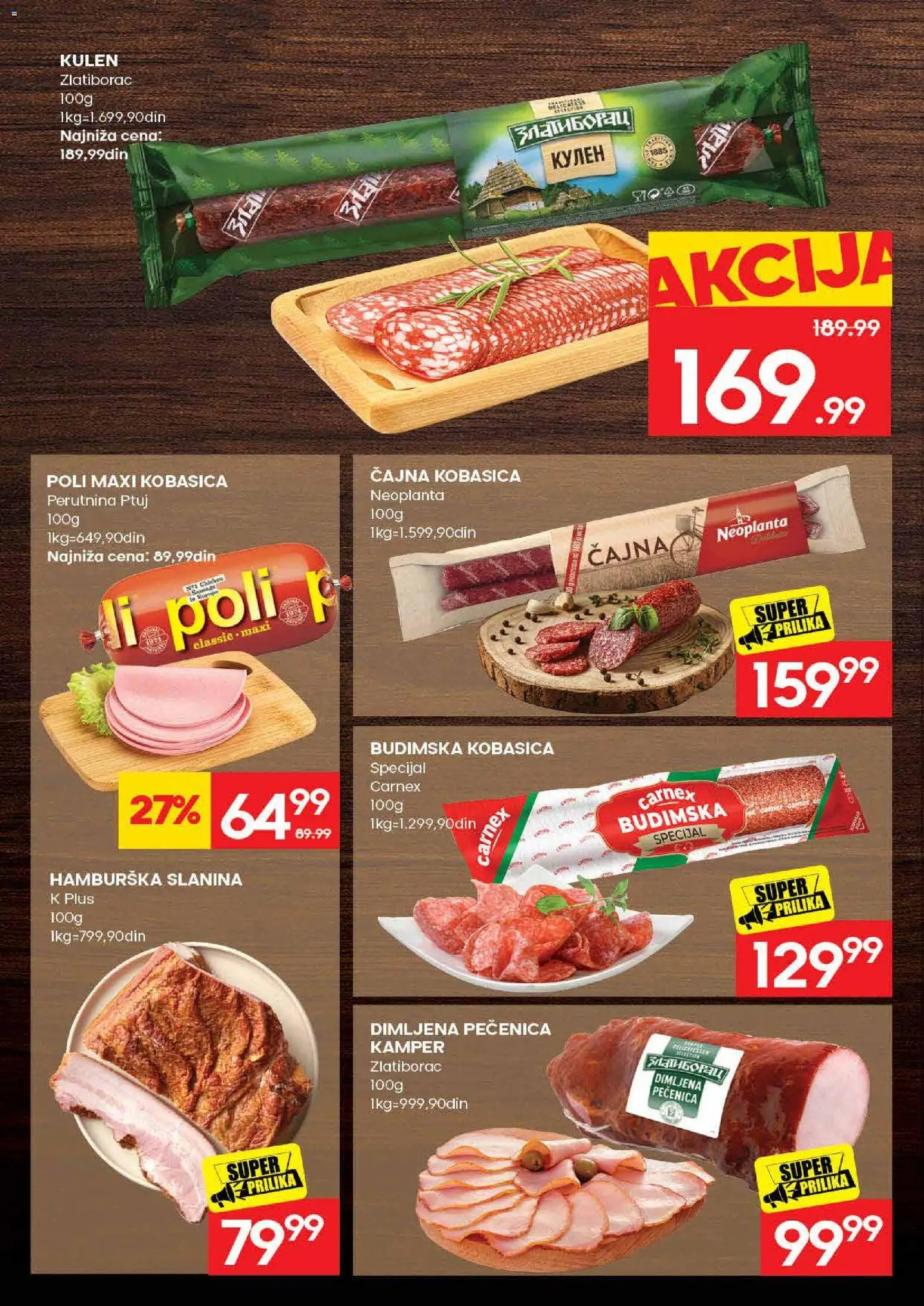 Roda katalog - važi od 09.07.2026 | Strana: 6 | Proizvode: Perutnina Ptuj, Slanina, Hamburska slanina, Kobasica