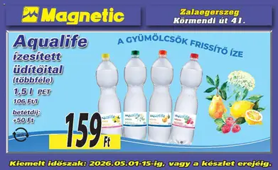 Magnetic Aktuális óriásplakátok - amely érvényes a következő dátumtól: 01.05.2026