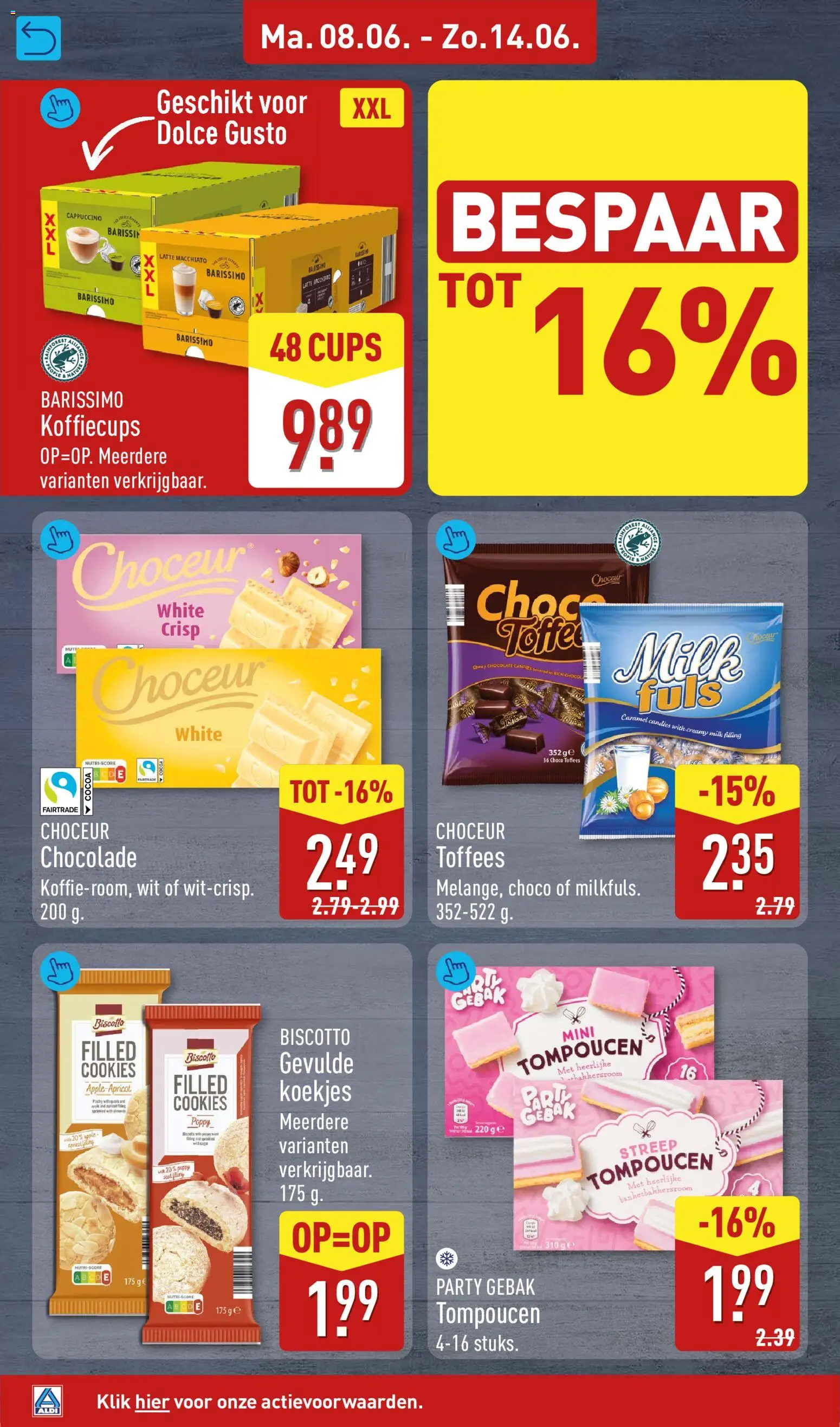 {H1} | Pagina: 14 | Producten: Chocolade, Koekjes, Gebak, Cappuccino