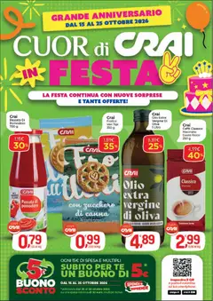 Anteprima del volantino CRAI volantino Cuor di Crai Alessandria valido a partire dal 15/10/2026